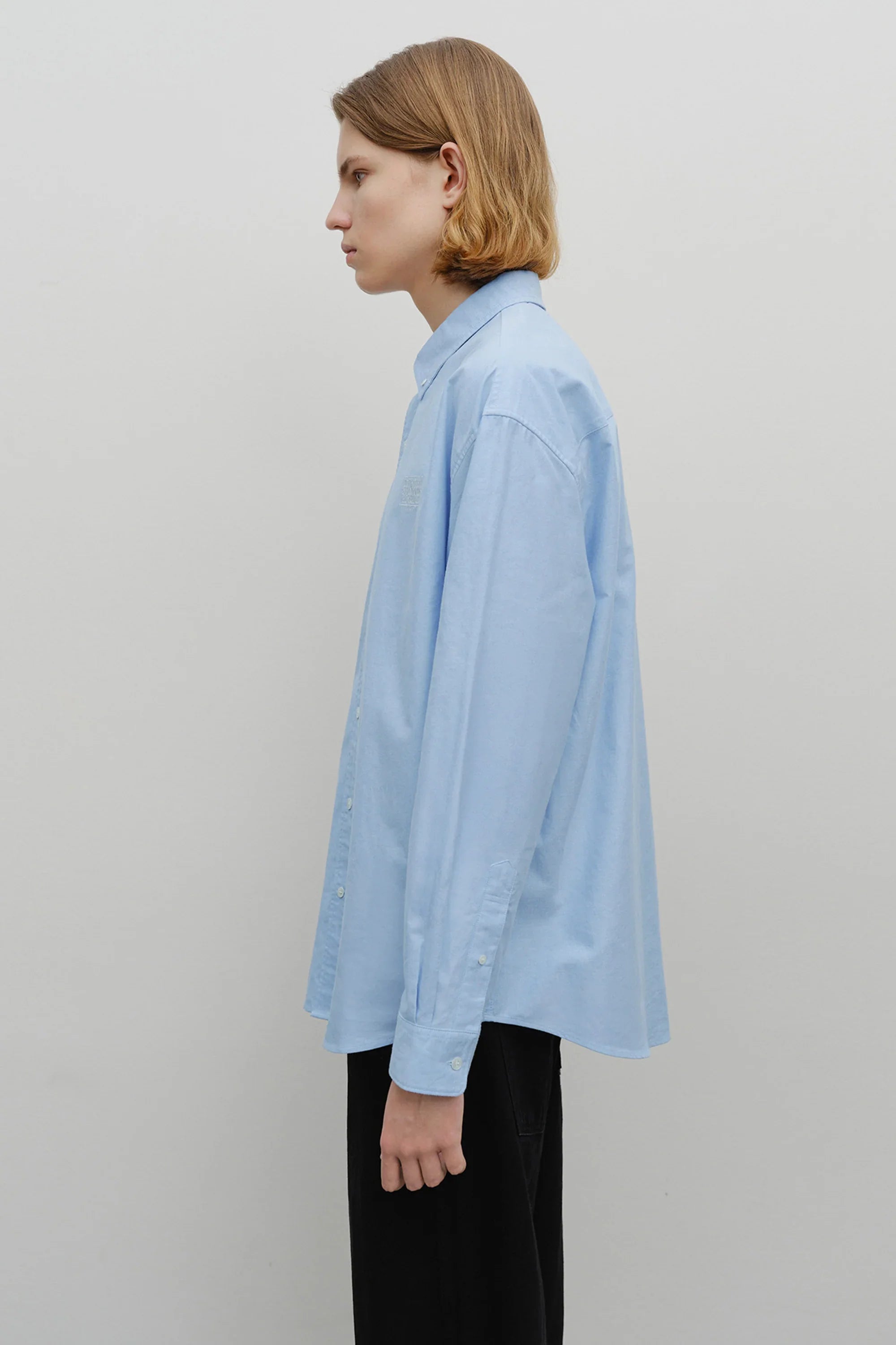 Oversized Oxford Shirt Sky Blue