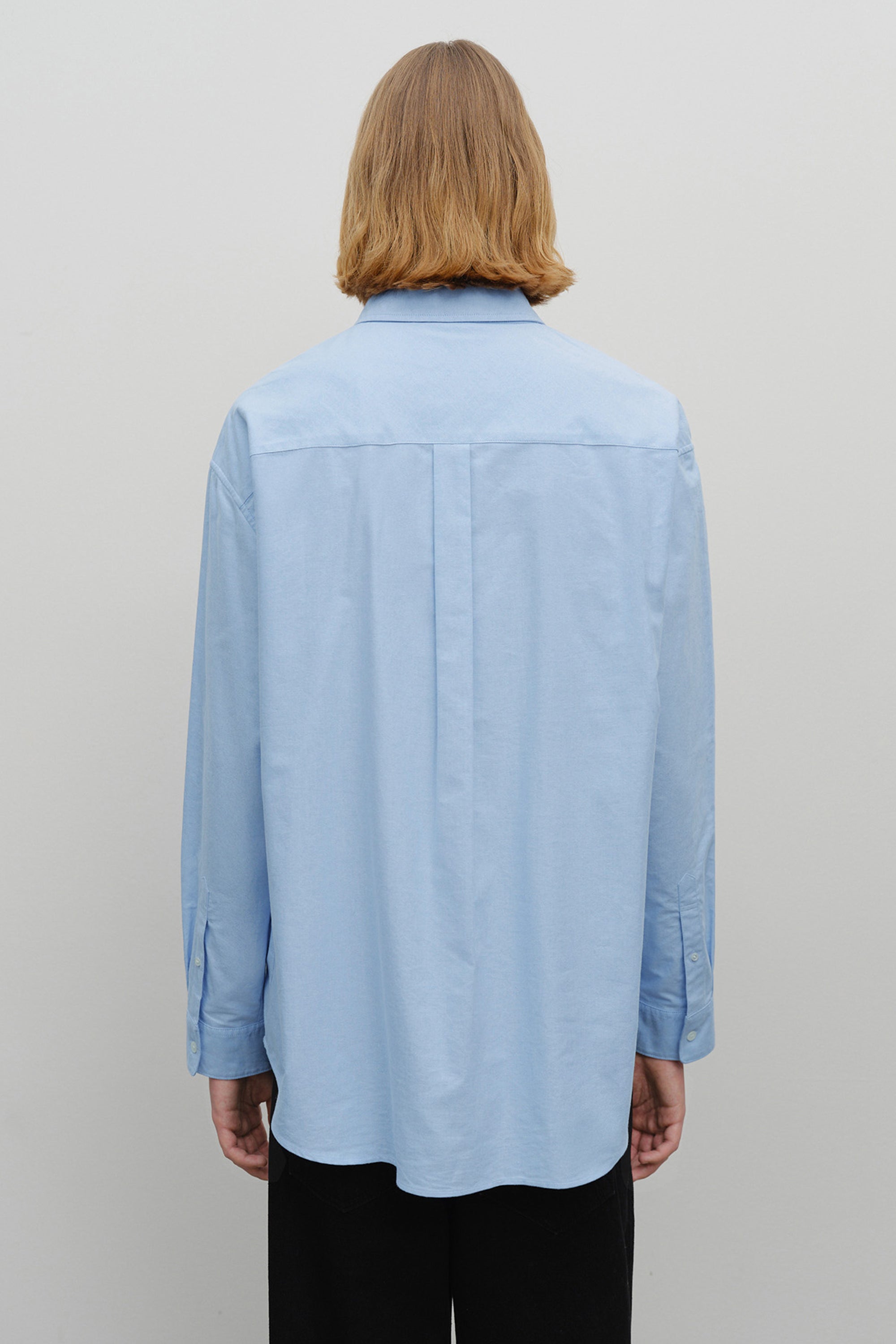 Oversized Oxford Shirt Sky Blue