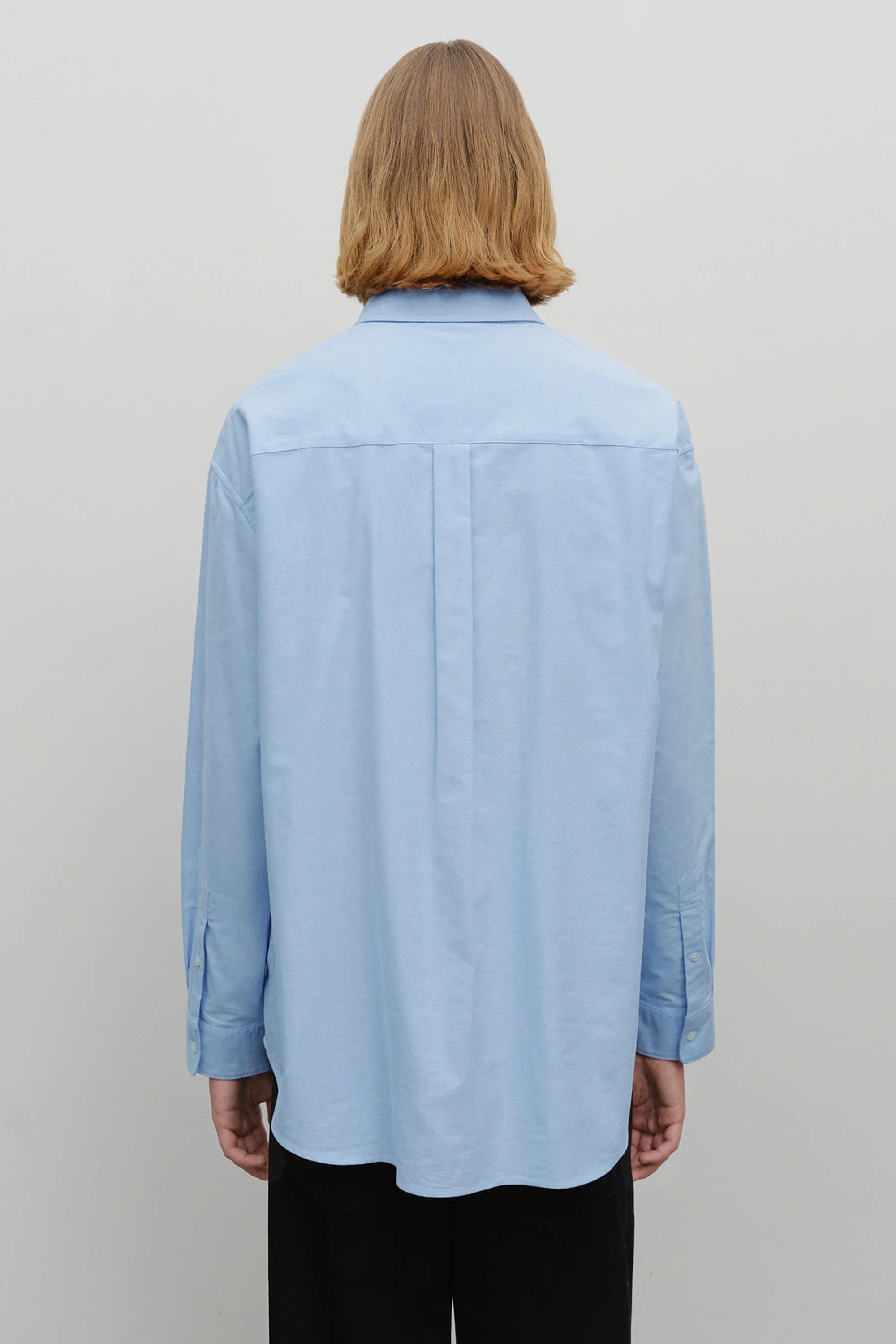 Oversized Oxford Shirt Sky Blue