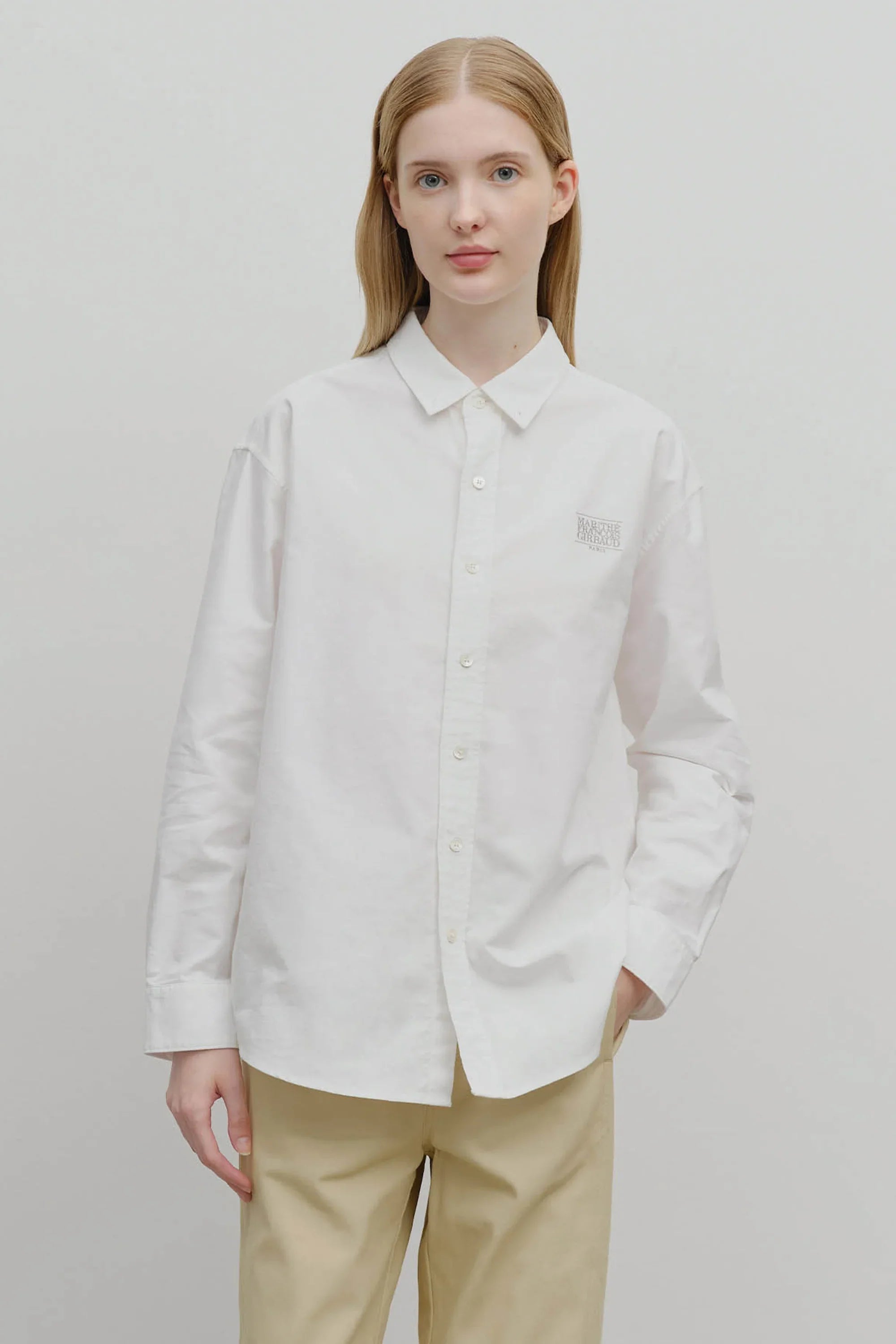 Oversized Oxford Shirt White