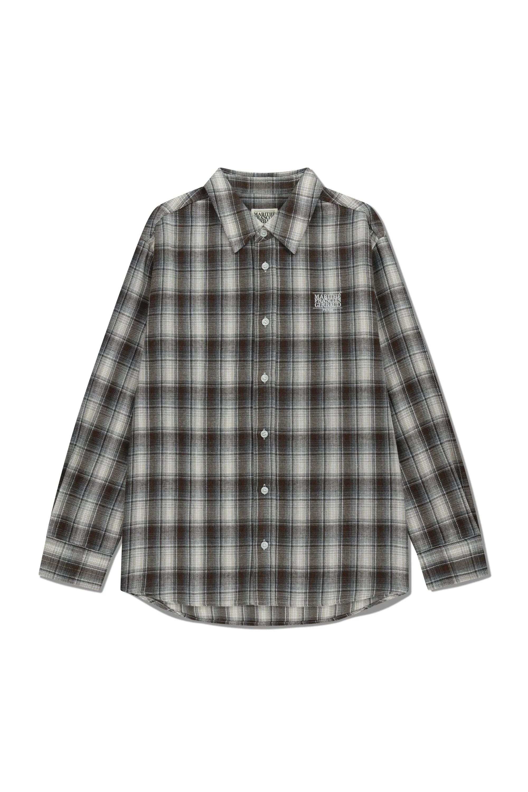Classic Logo Ombre Check Shirt Brown