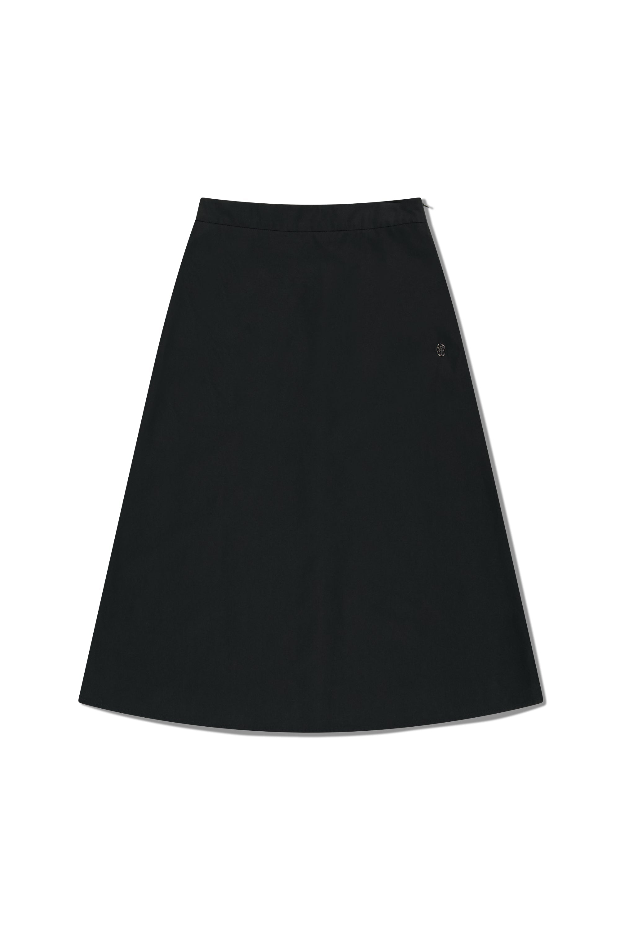 W Semi Flare Skirt Black