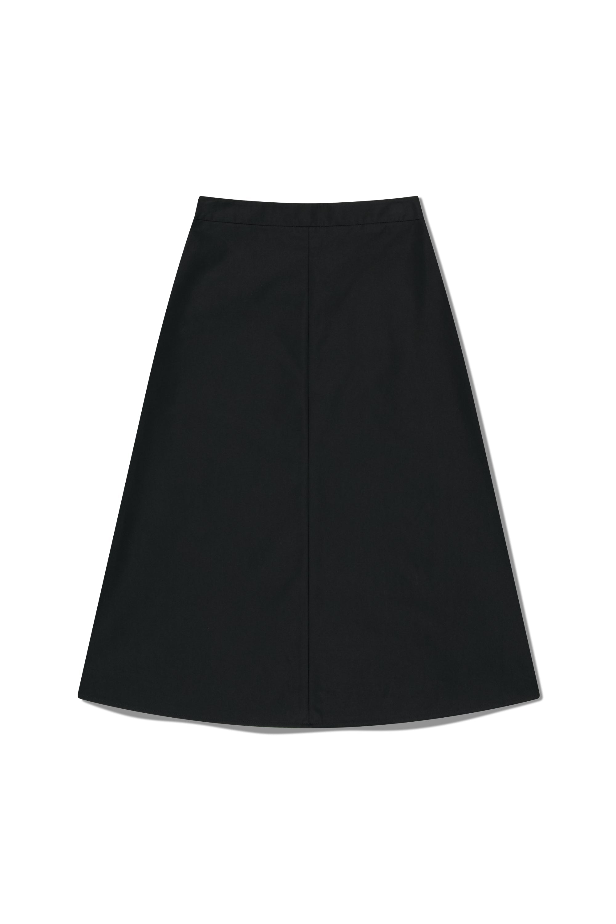 W Semi Flare Skirt Black