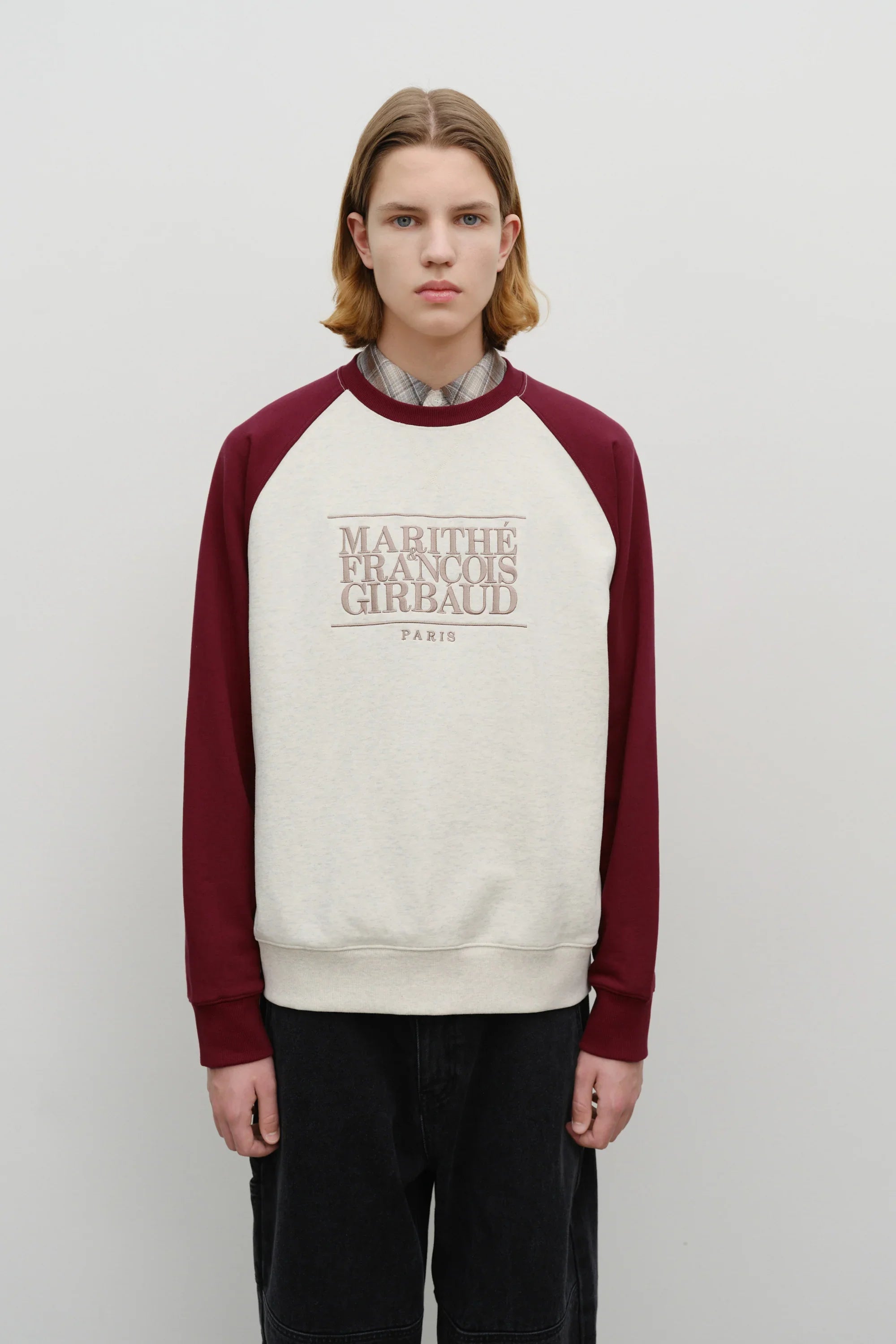 Cl Color Bl Raglan Sweatshirt Burgundy