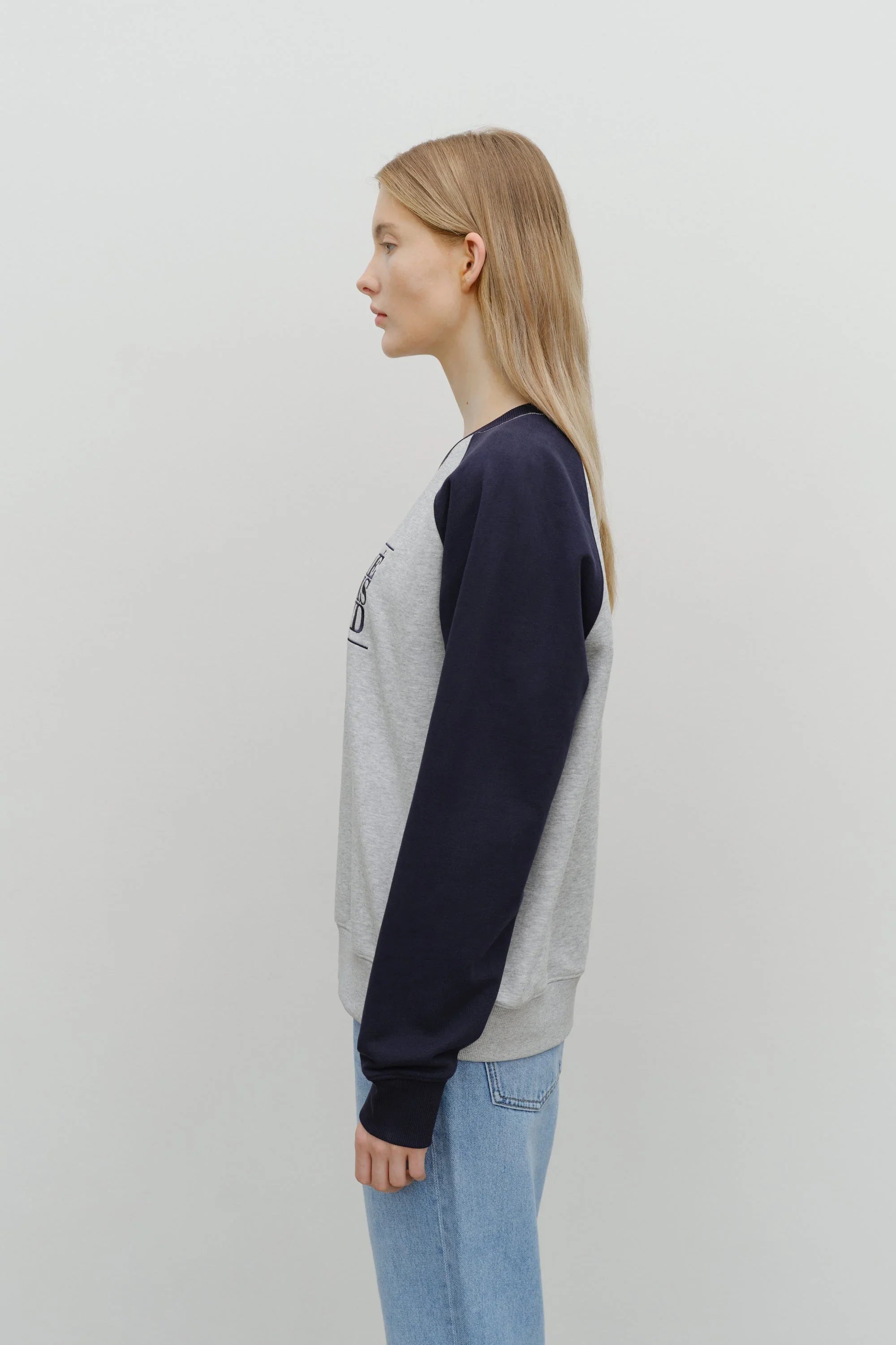 Cl Color Bl Raglan Sweatshirt Navy
