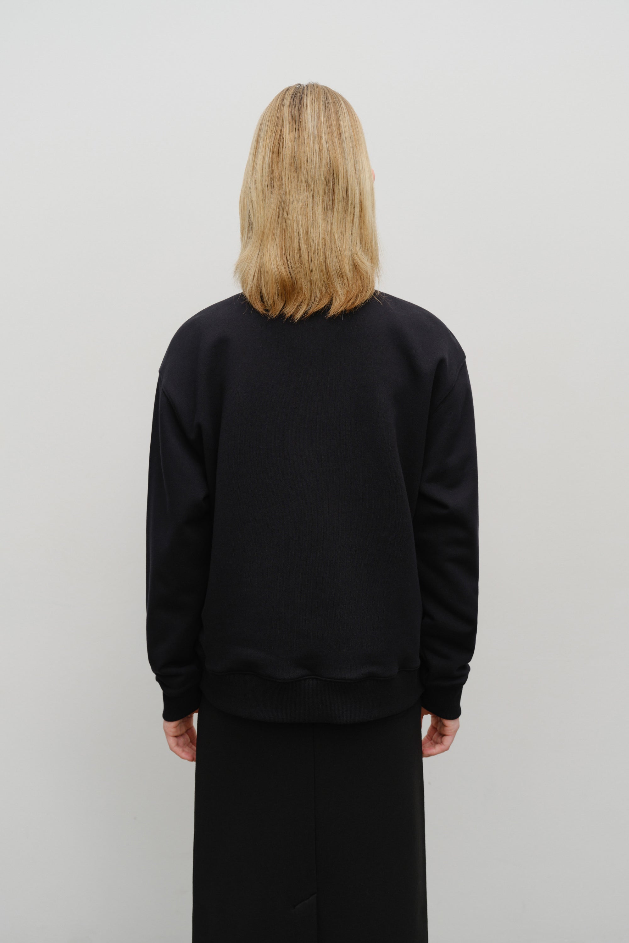 Classic Logo Half Zipup Sweatshirt Black