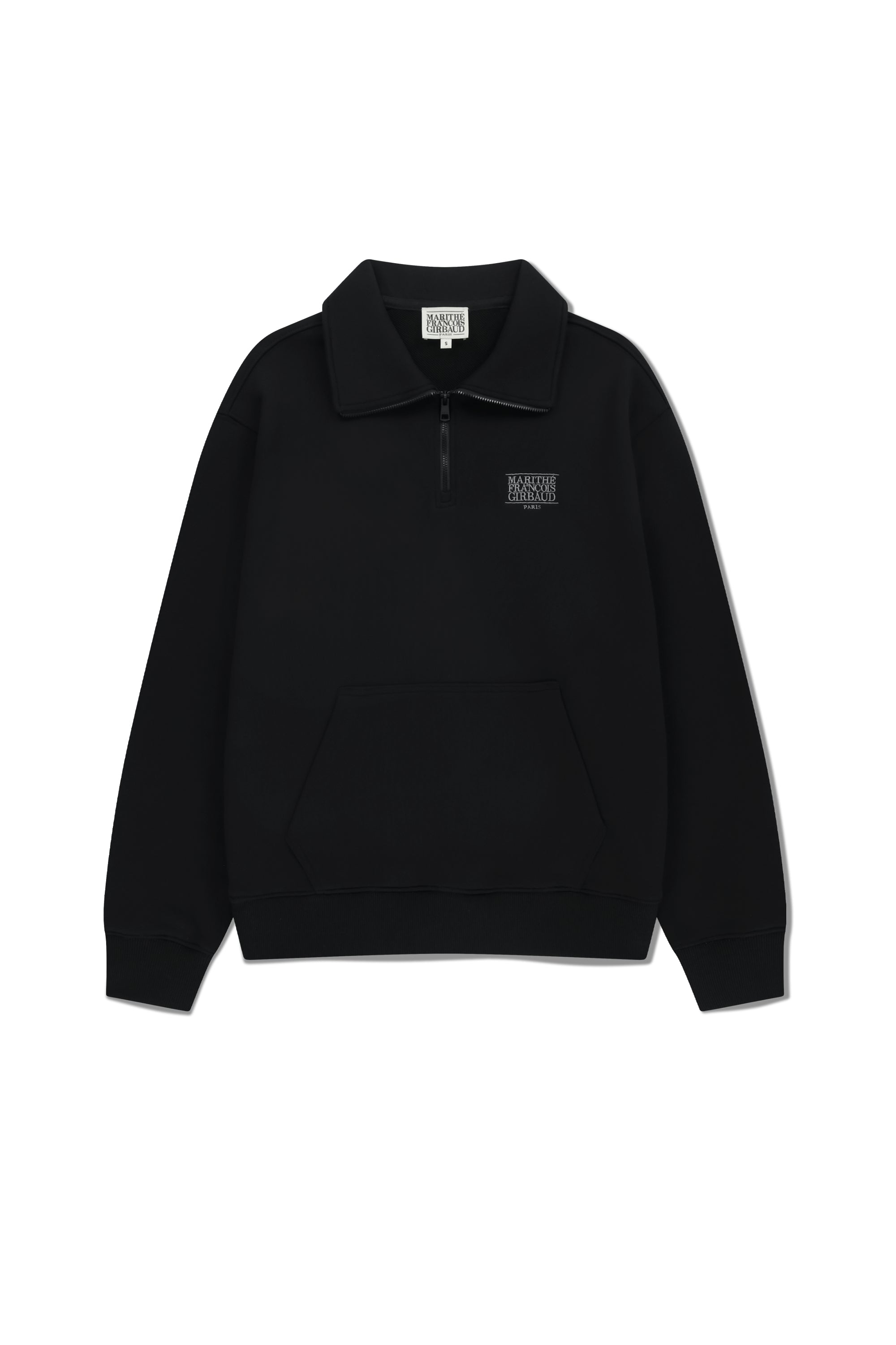 Classic Logo Half Zipup Sweatshirt Black