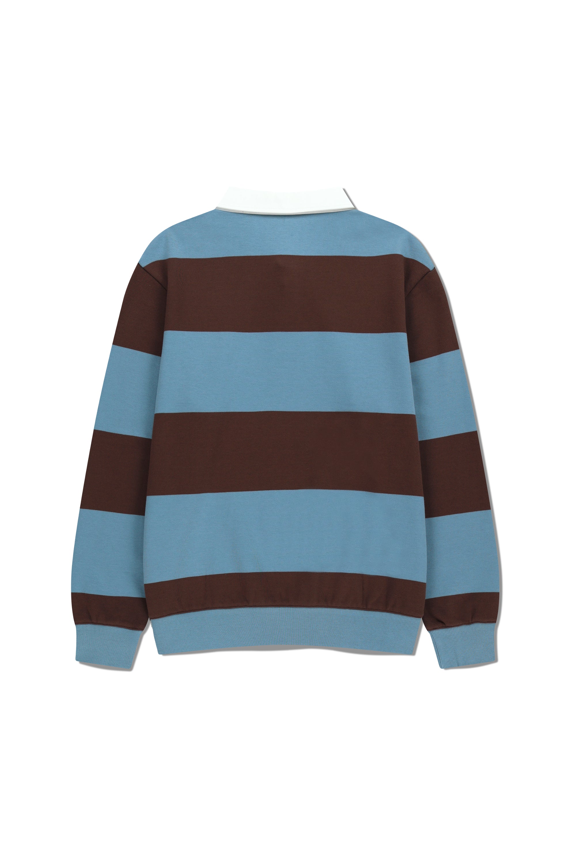 Classic Logo Stripe Rugby Sweatshirt Blue