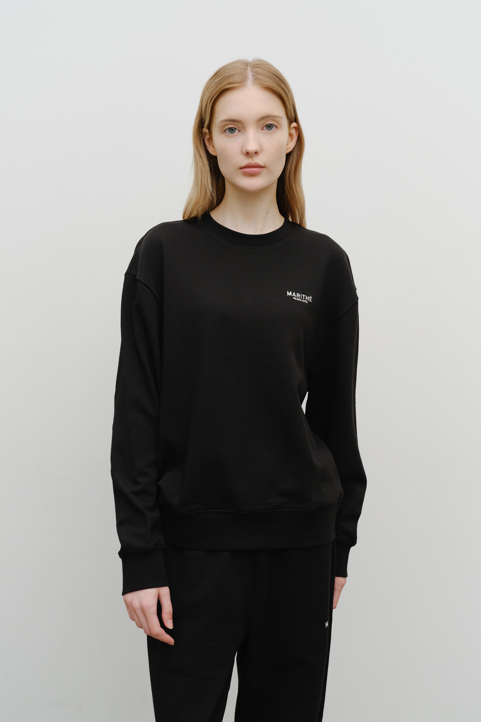 Regular Logo Sweat Set-Up Black