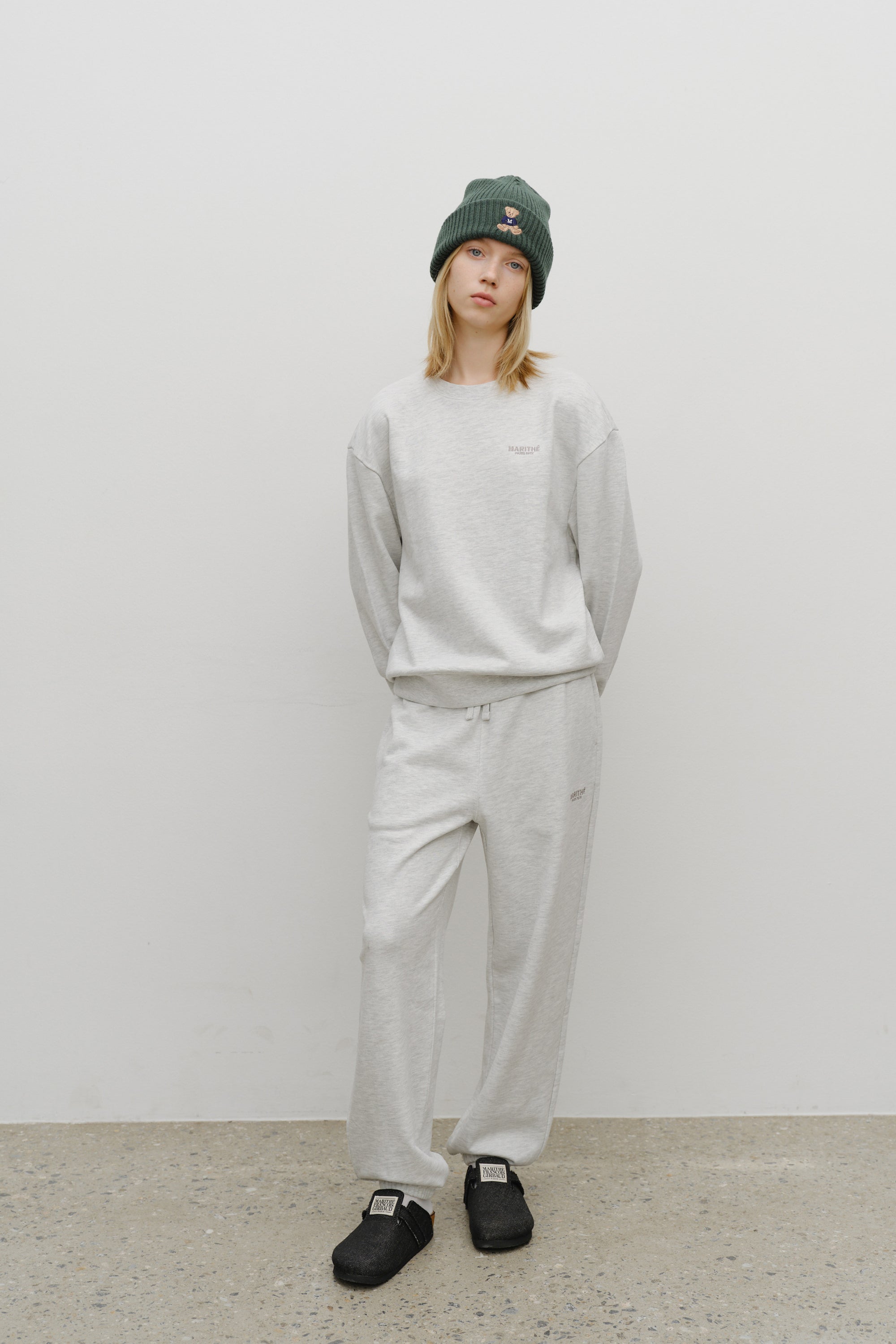 Regular Logo Sweat Set-Up Light Heather Gray