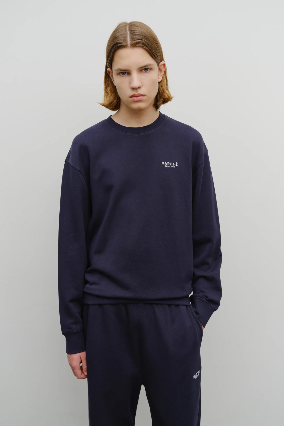 Regular Logo Sweat Set-Up Navy
