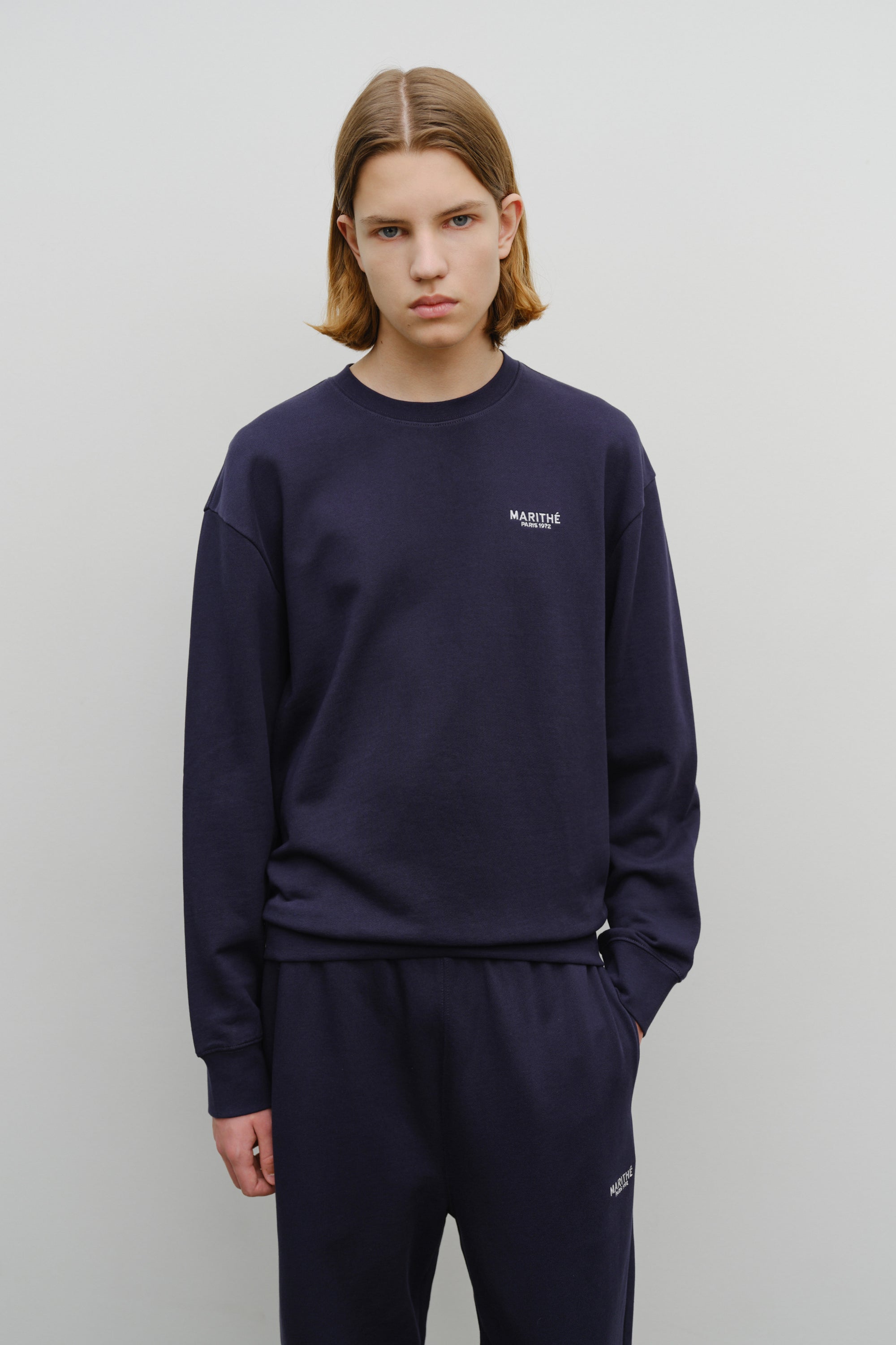 Regular Logo Sweat Set-Up Navy