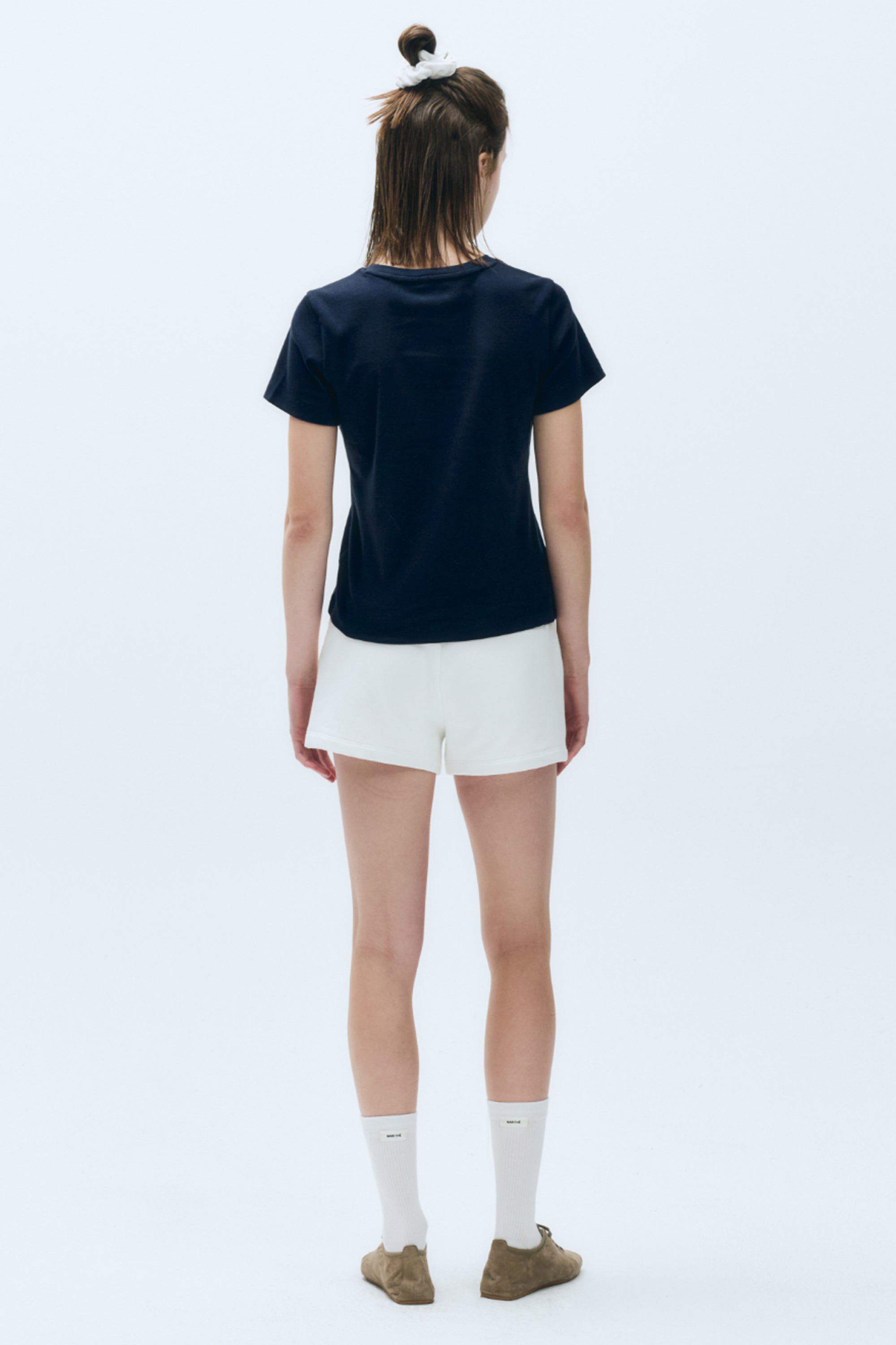 W Basic Tee Navy