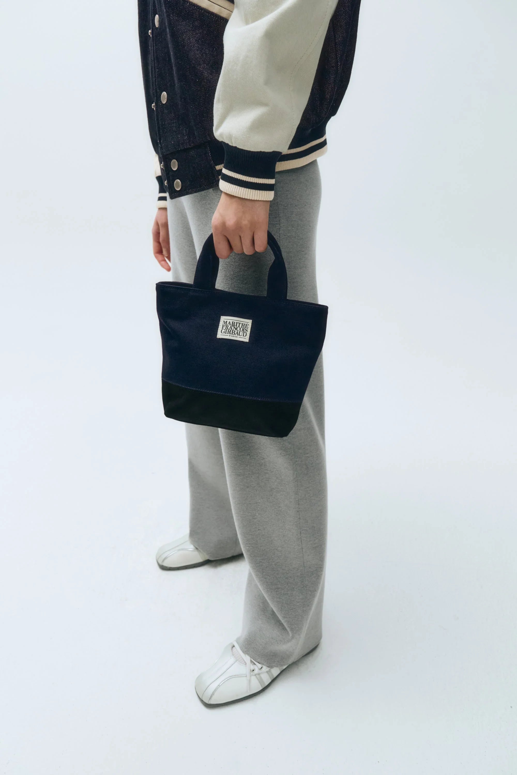 Classic Logo Canvas Tote Bag Navy