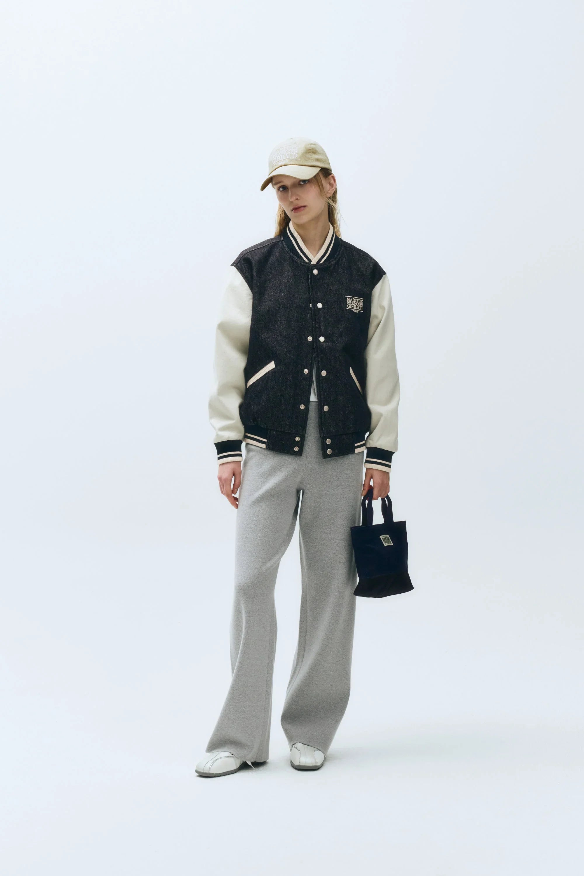 Classic Logo Canvas Tote Bag Navy