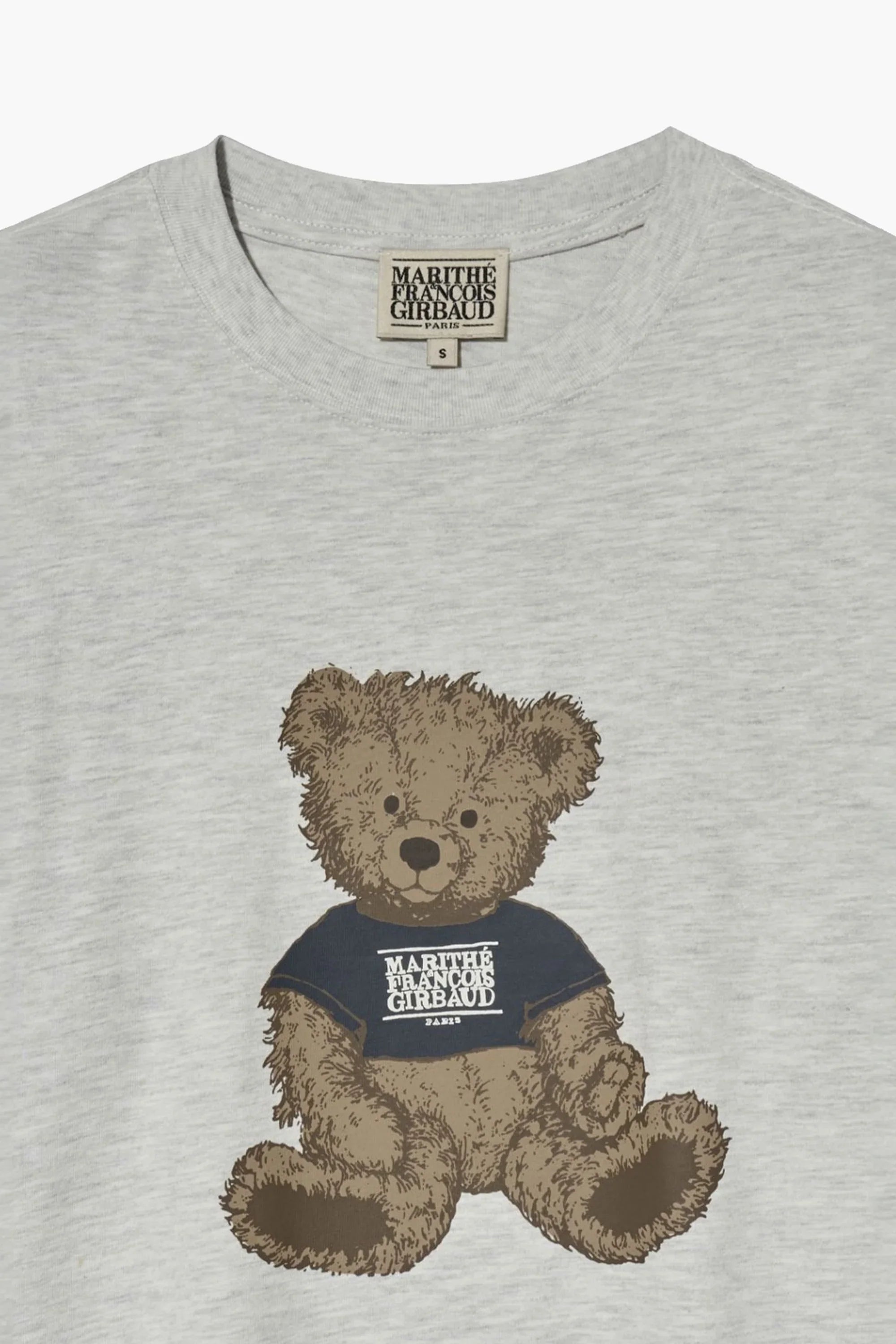 Doodle Bear Long Sleeve Light Heather Gray