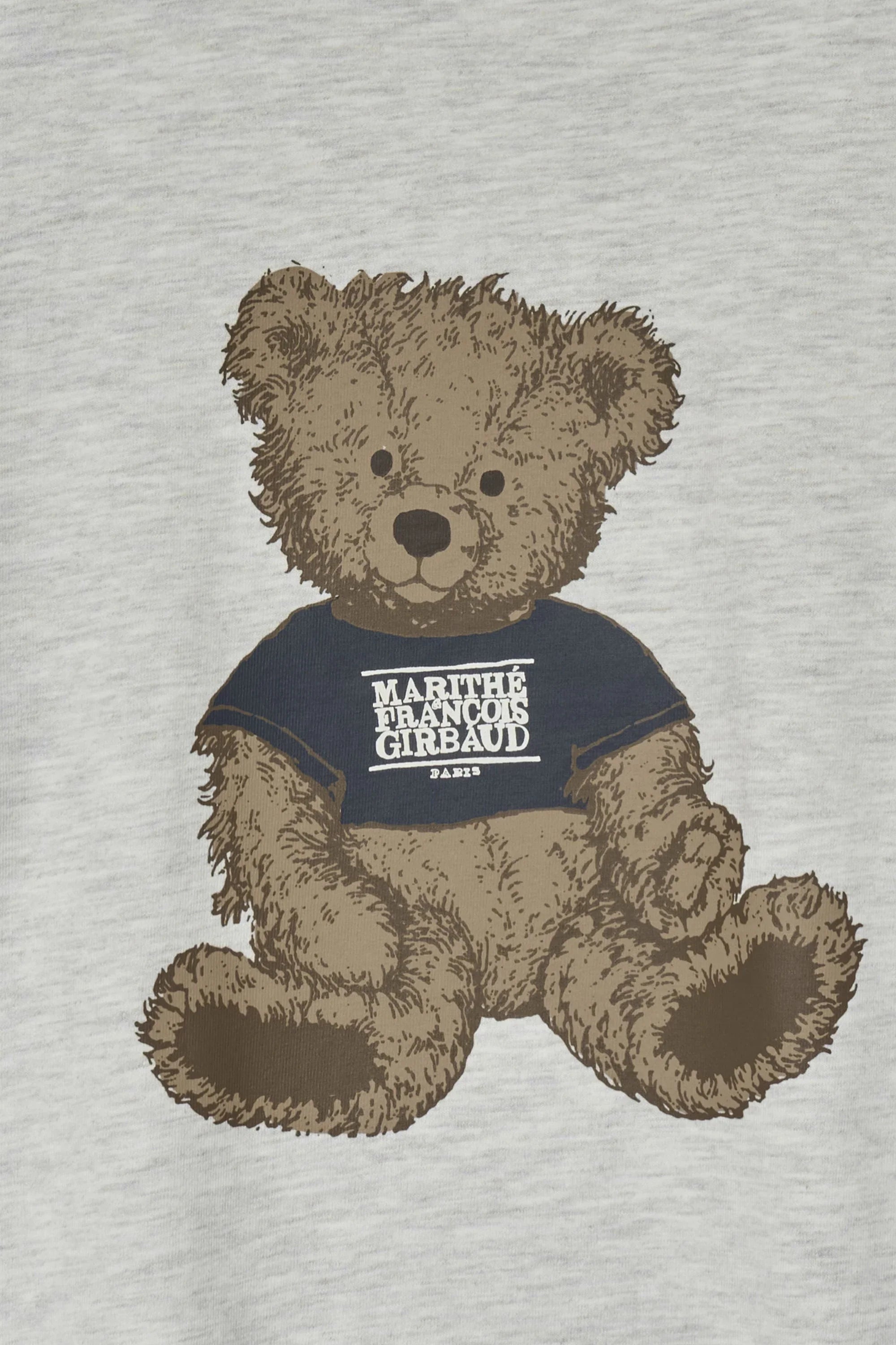 Doodle Bear Long Sleeve Light Heather Gray