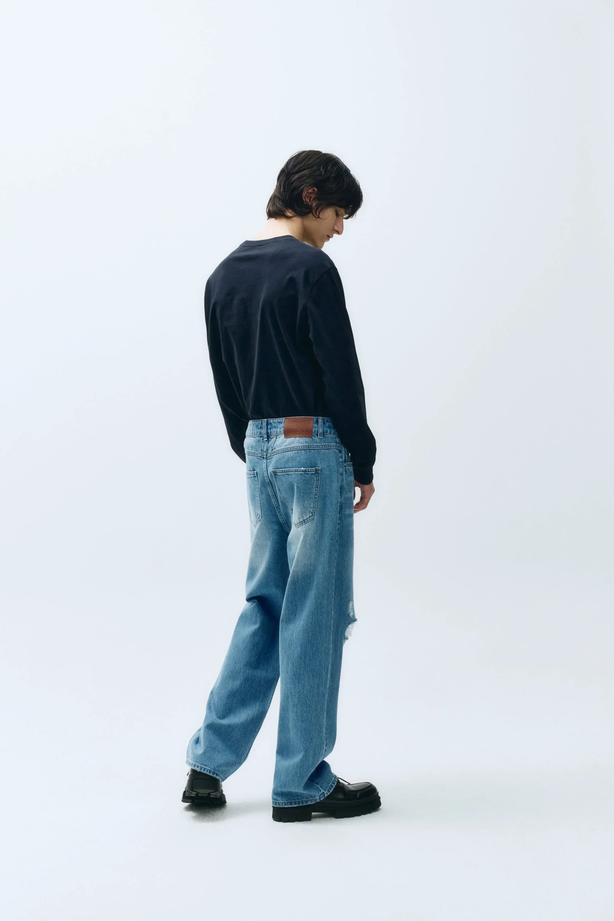 Doodle Bear Long Sleeve Navy