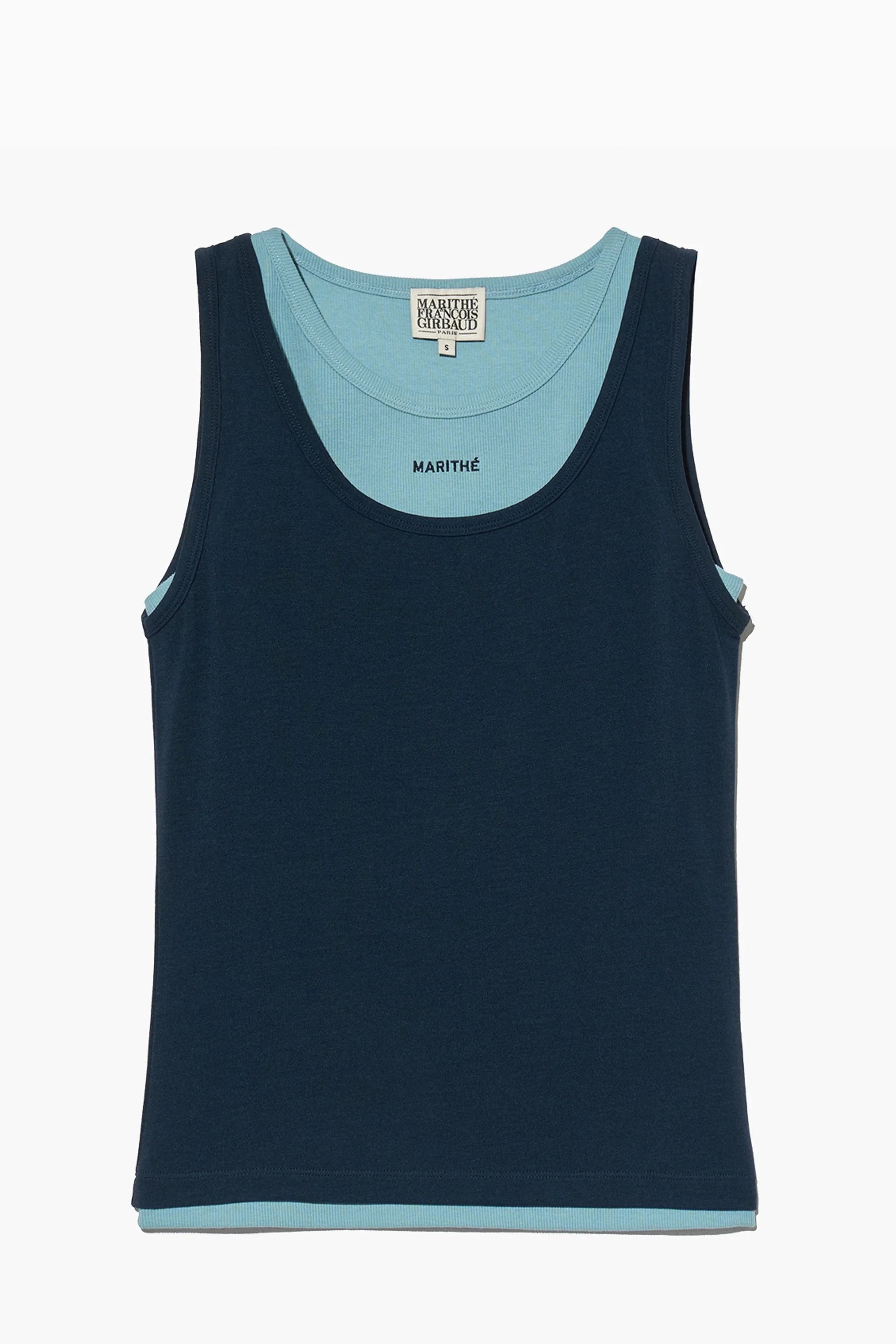 W Layered Sleeveless Navy