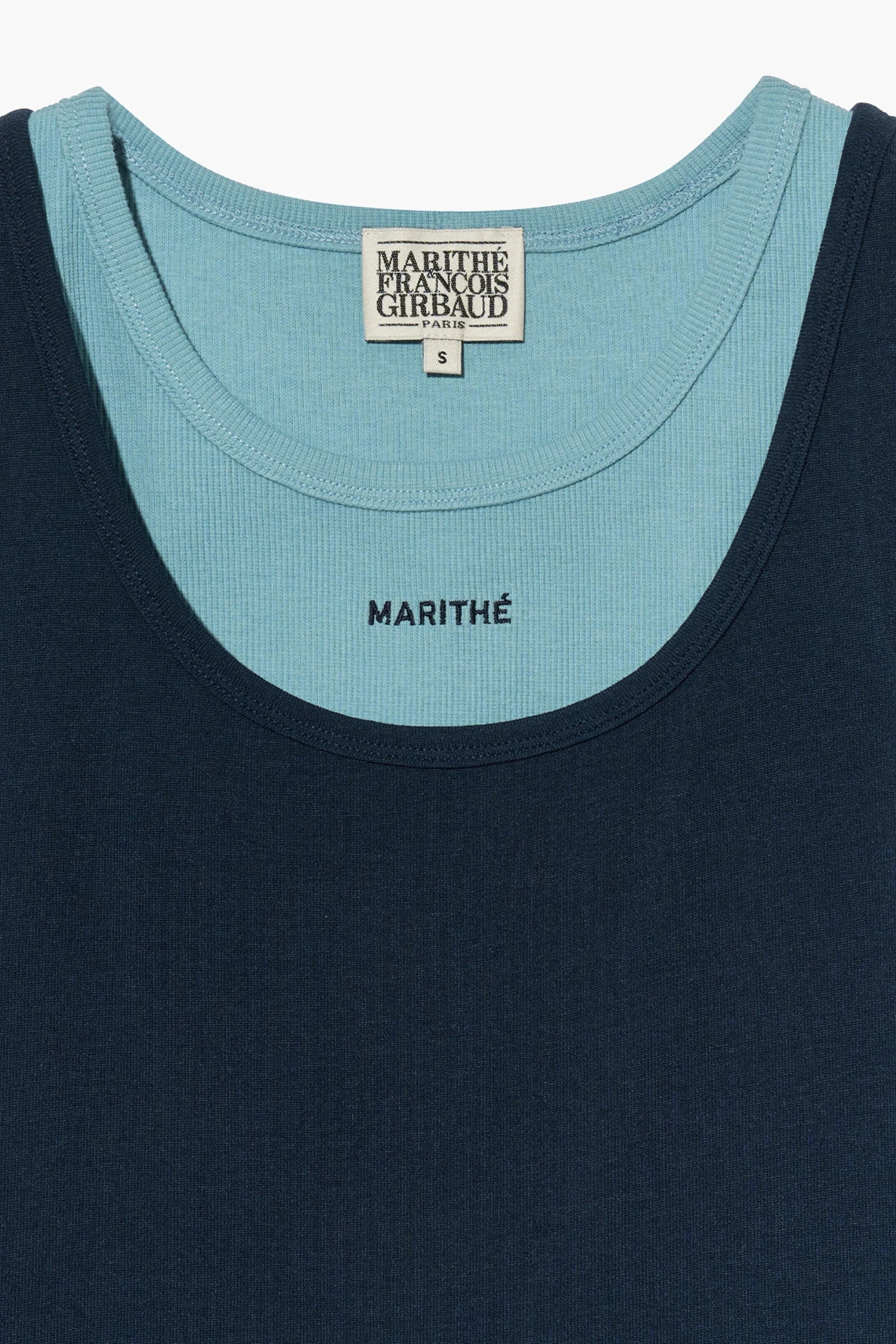 W Layered Sleeveless Navy