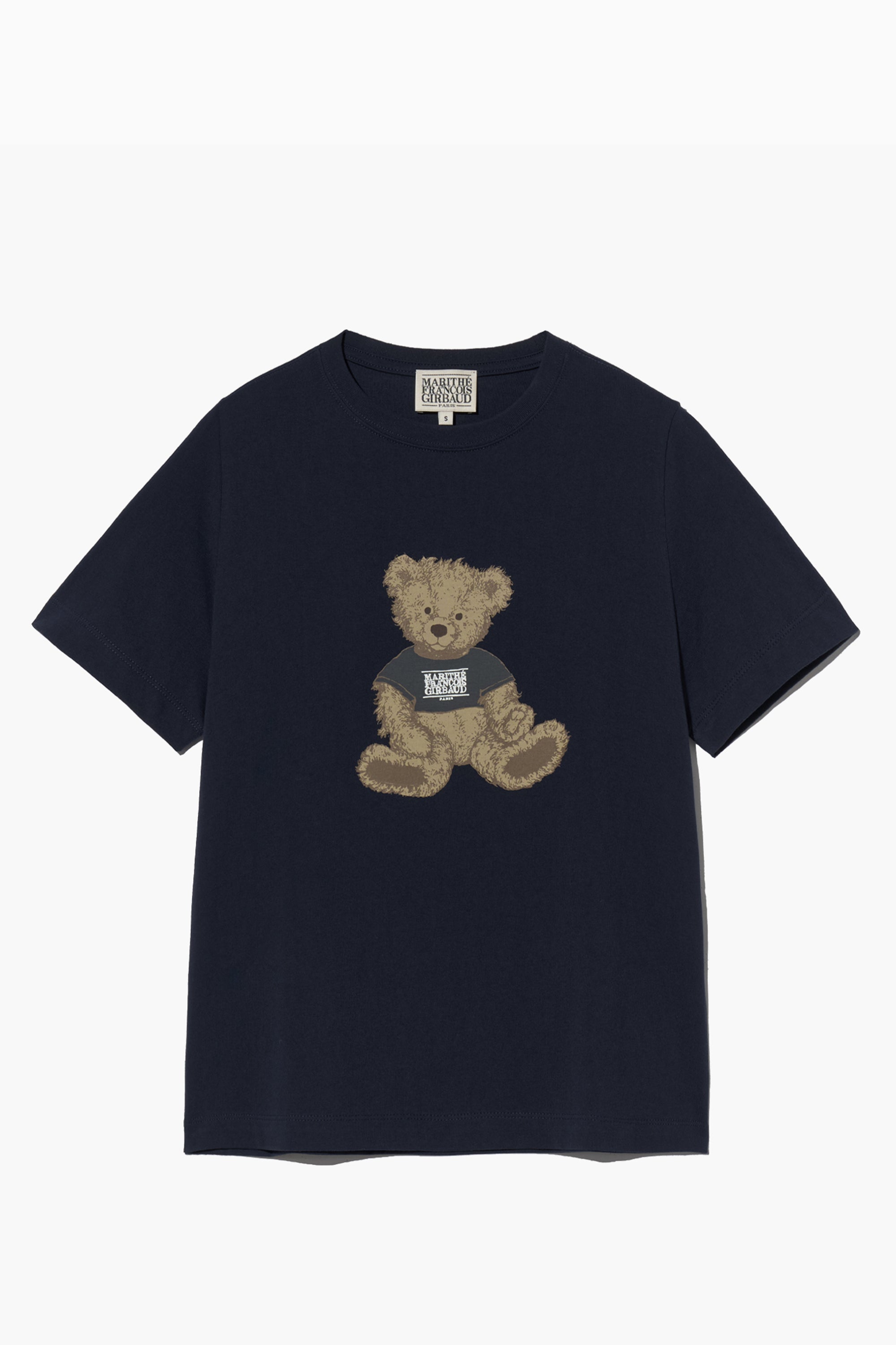 W Doodle Bear Tee Navy