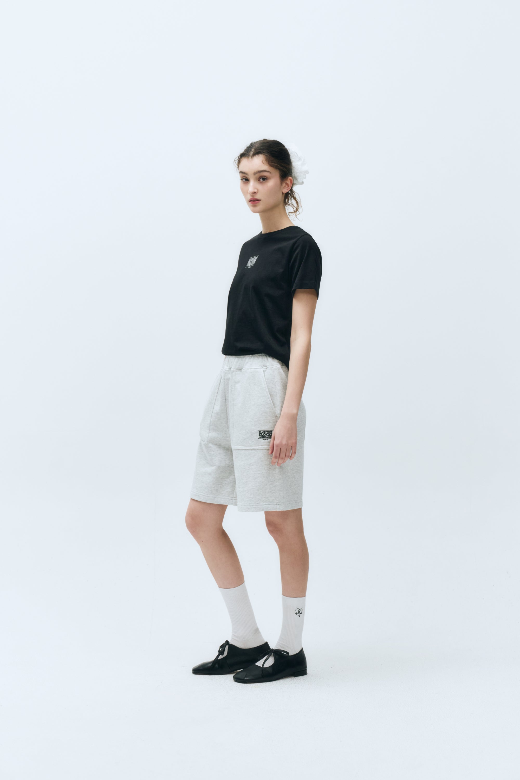 W Small Classic Logo Tee Black