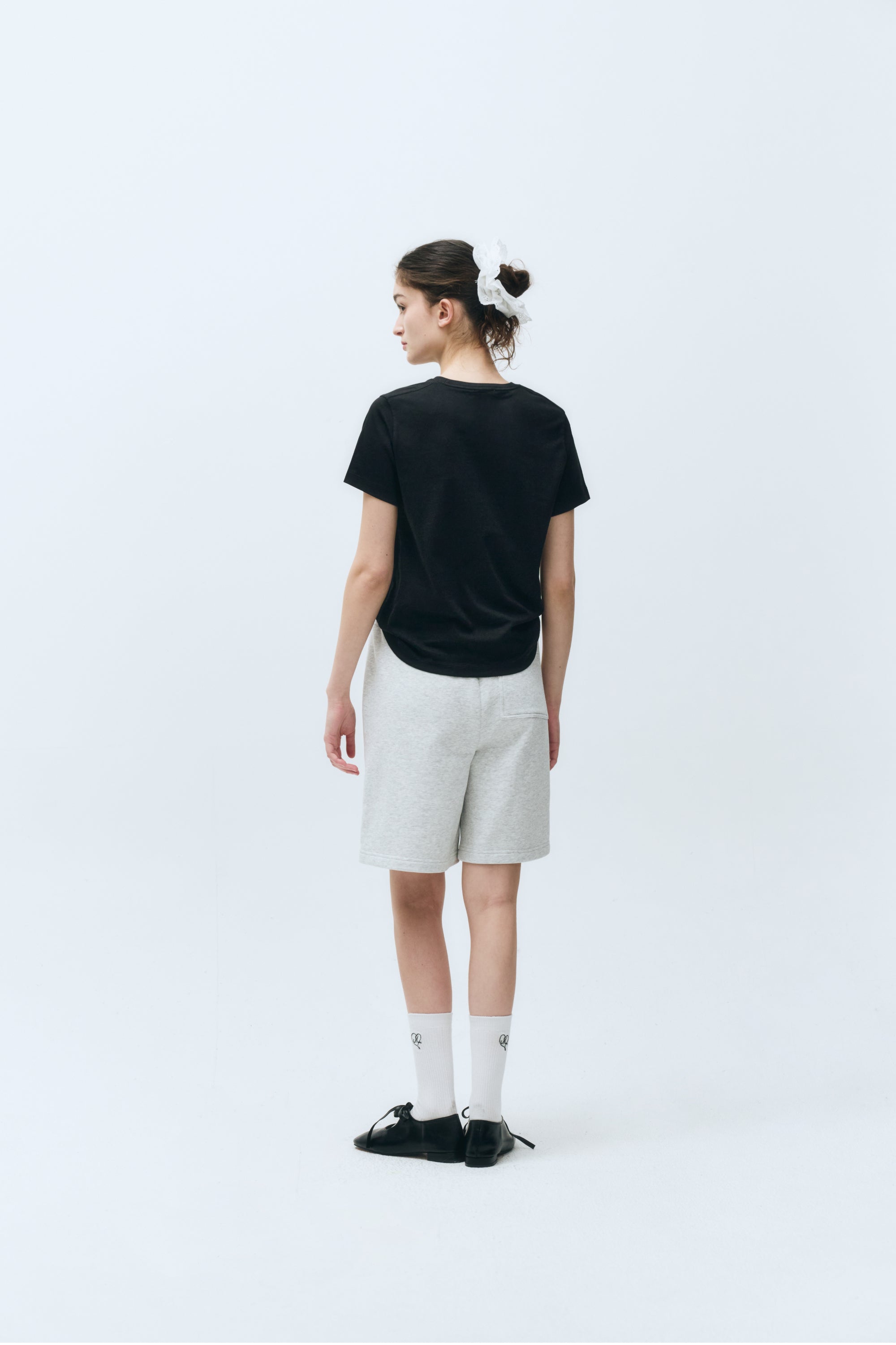 W Small Classic Logo Tee Black