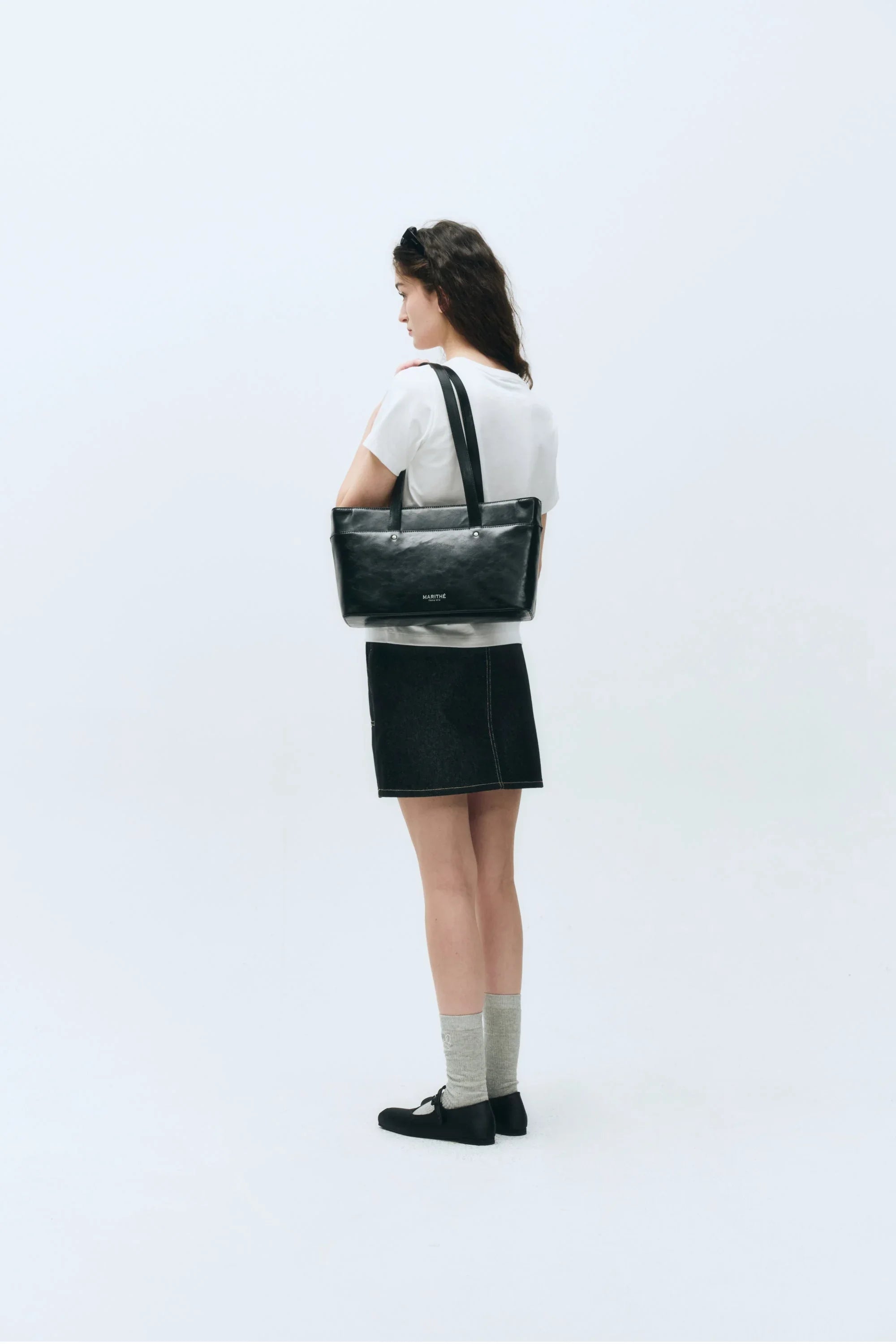 W Small Classic Logo Tee White