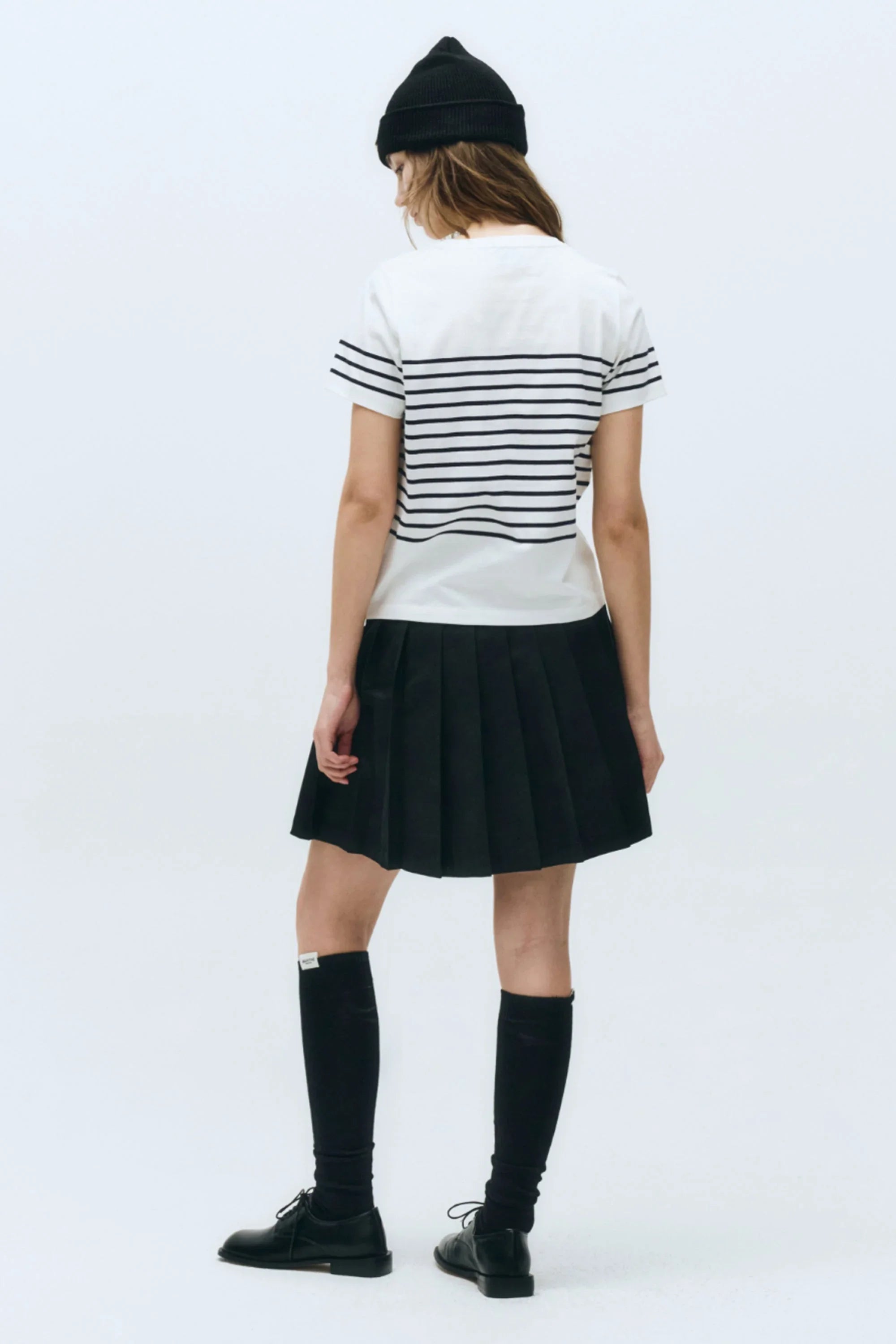 W Stripe Tee White