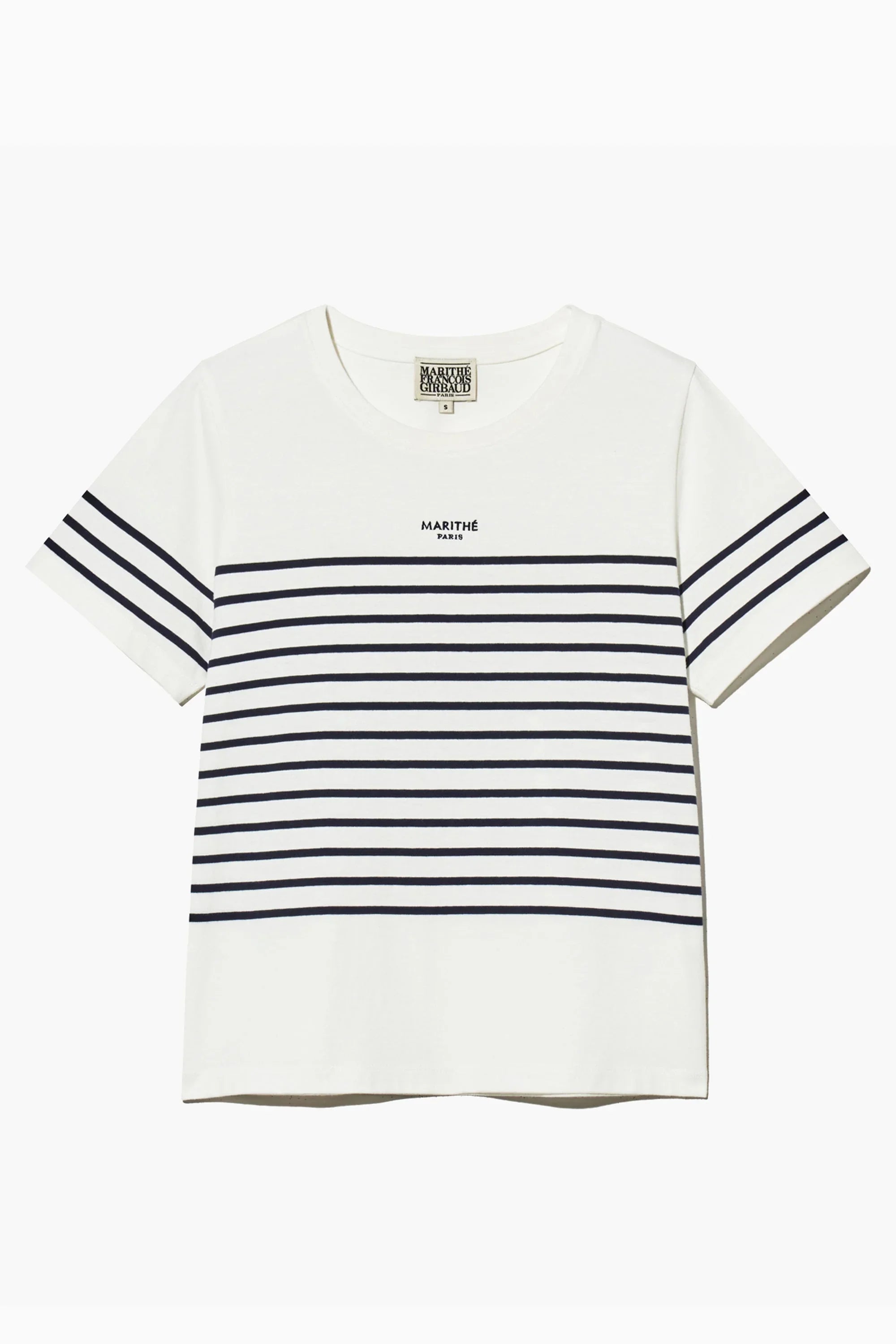 W Stripe Tee White