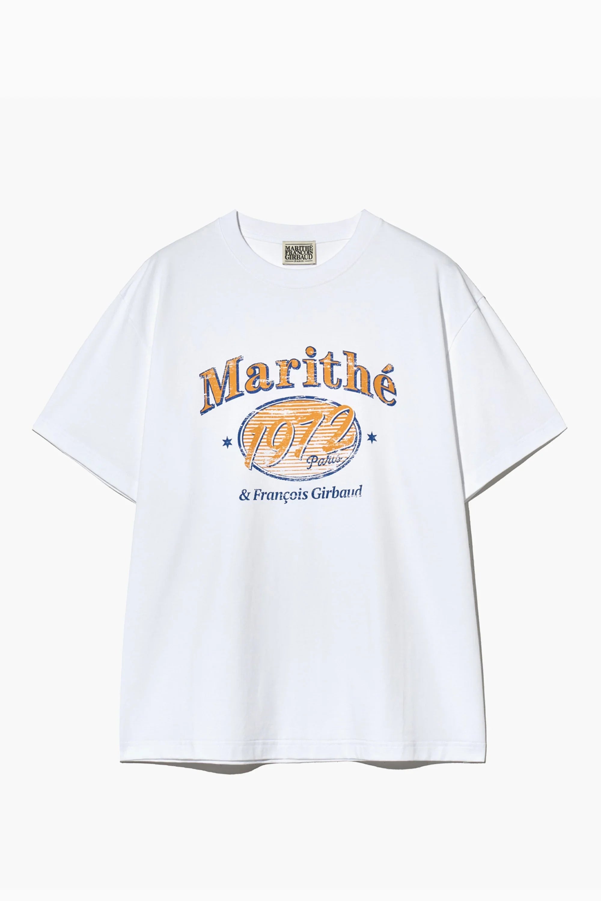 W Over Ellipse Graphic Tee White