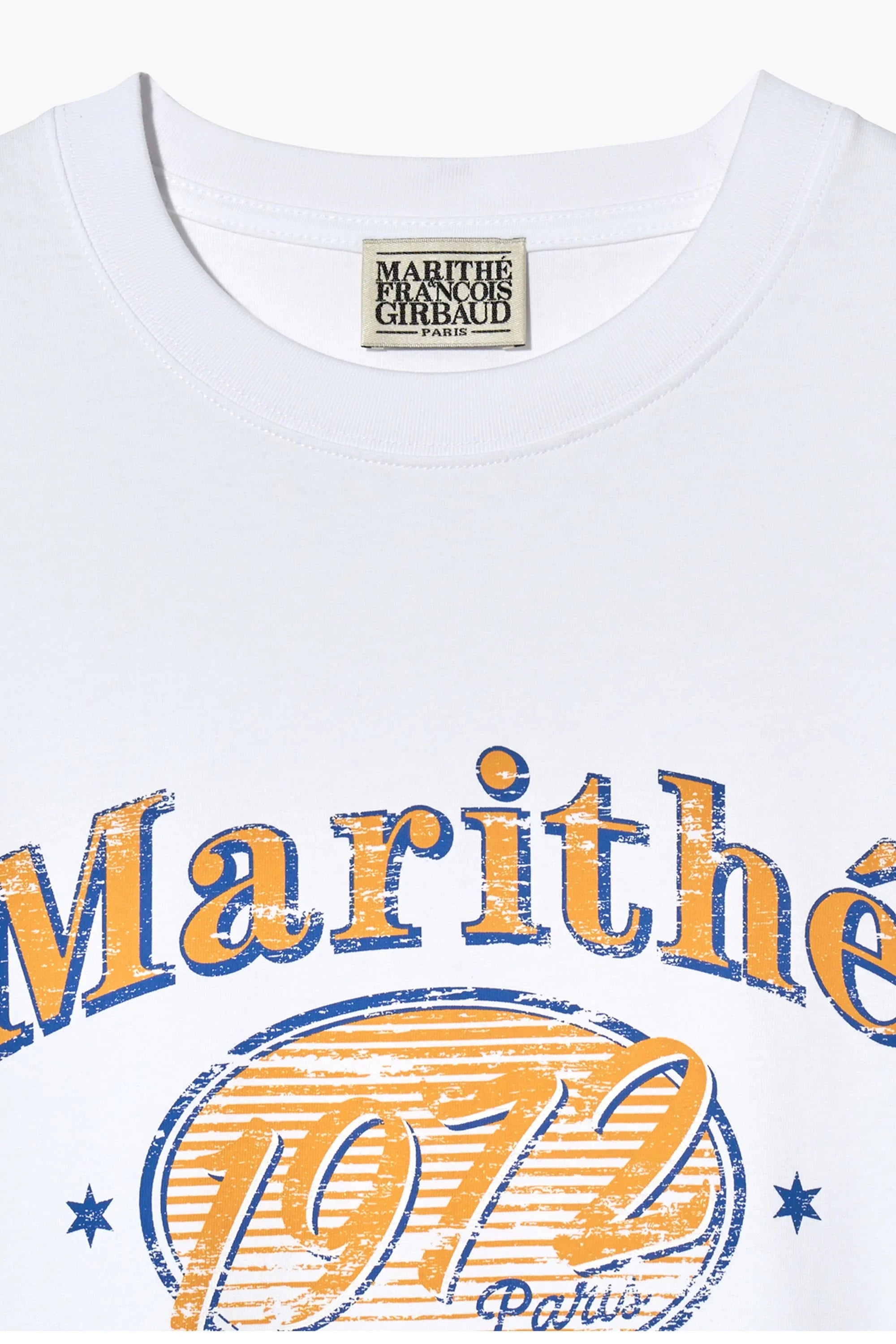 W Over Ellipse Graphic Tee White