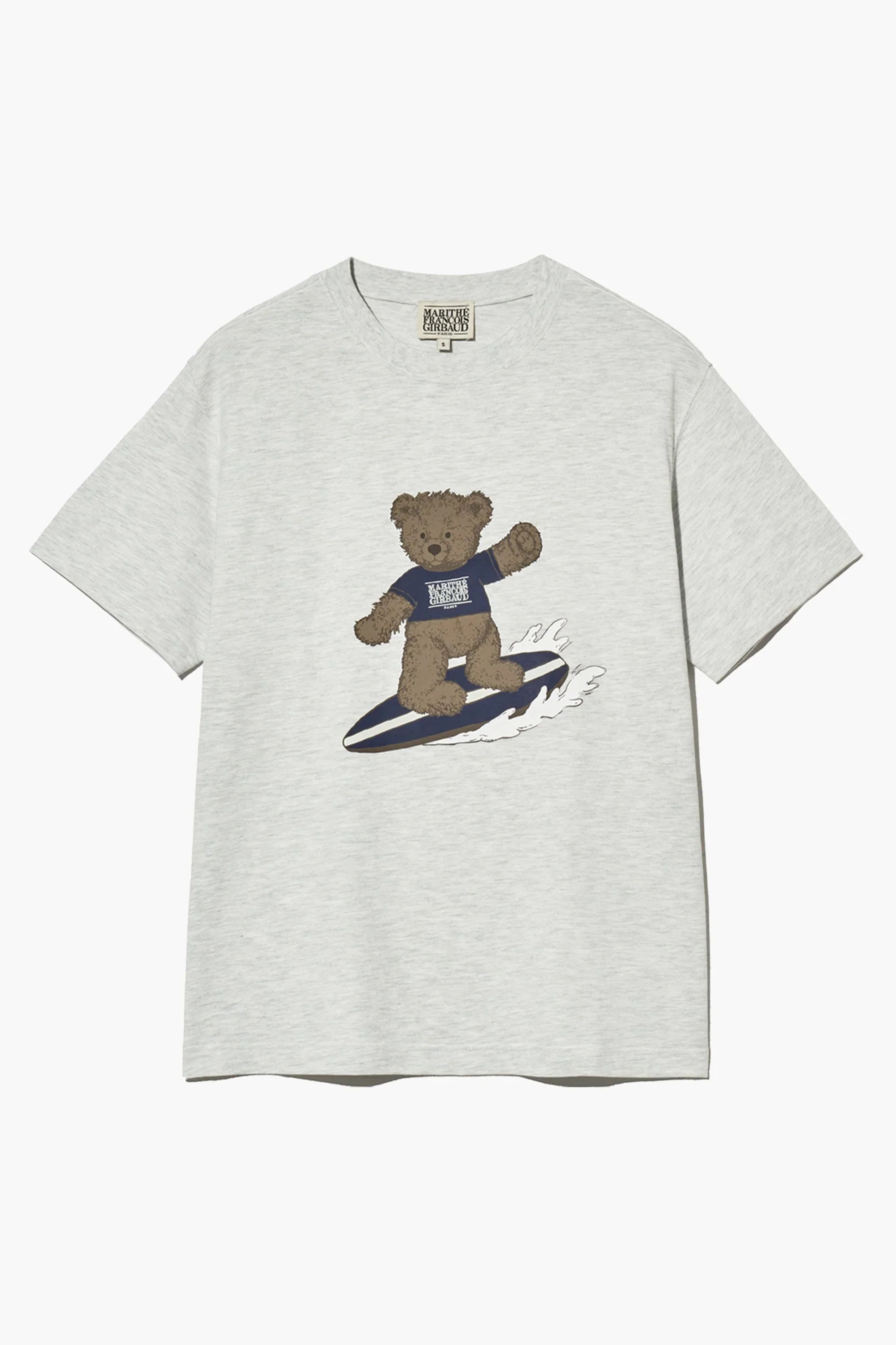 Doodle Bear Tee Light Heather Gray