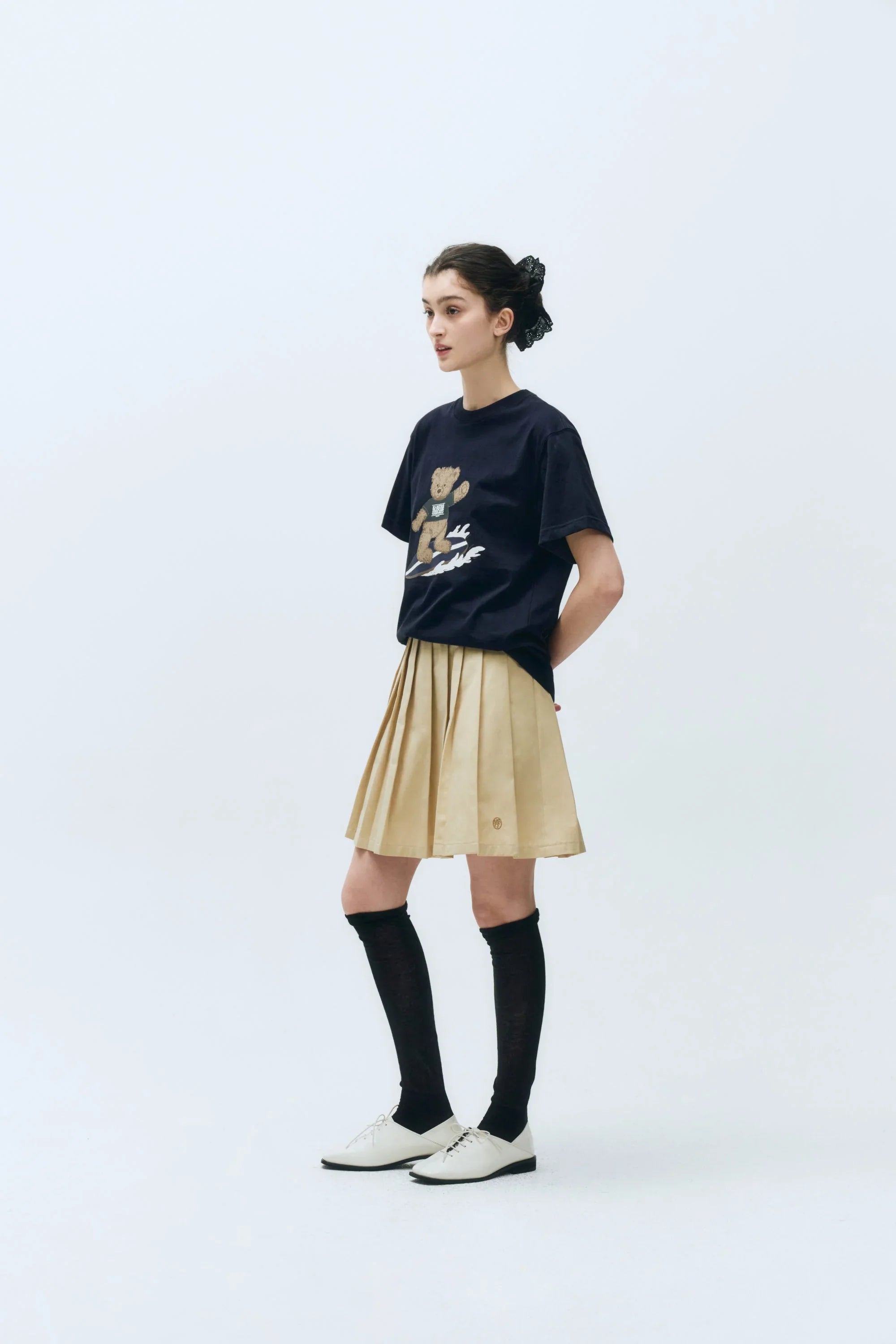 Doodle Bear Tee Navy