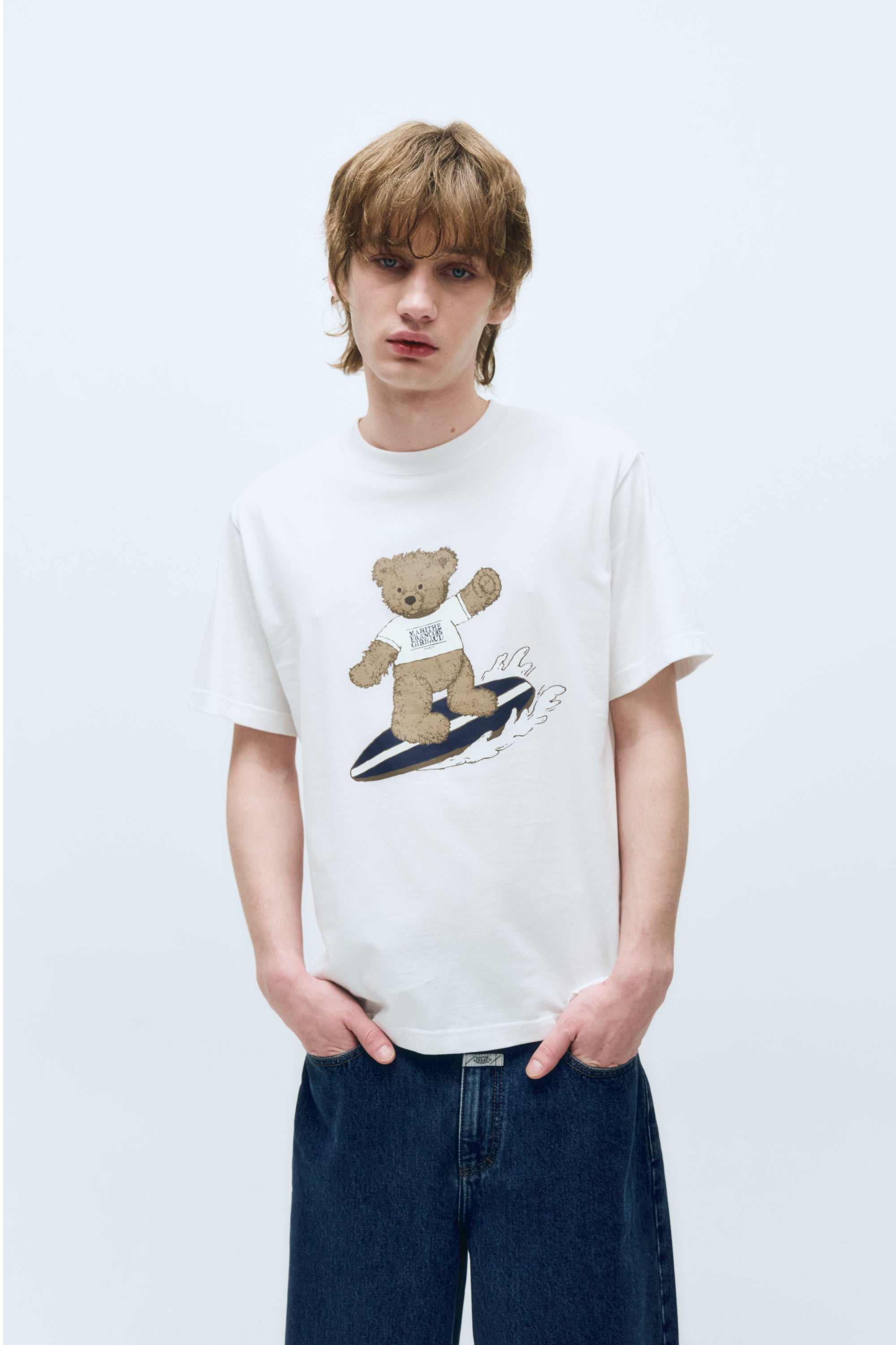 Doodle Bear Tee White