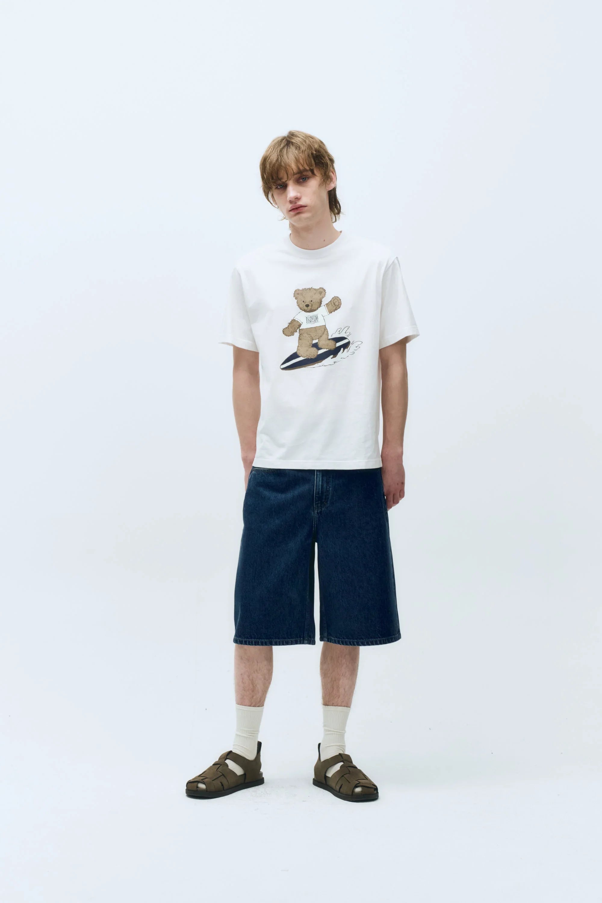 Doodle Bear Tee White