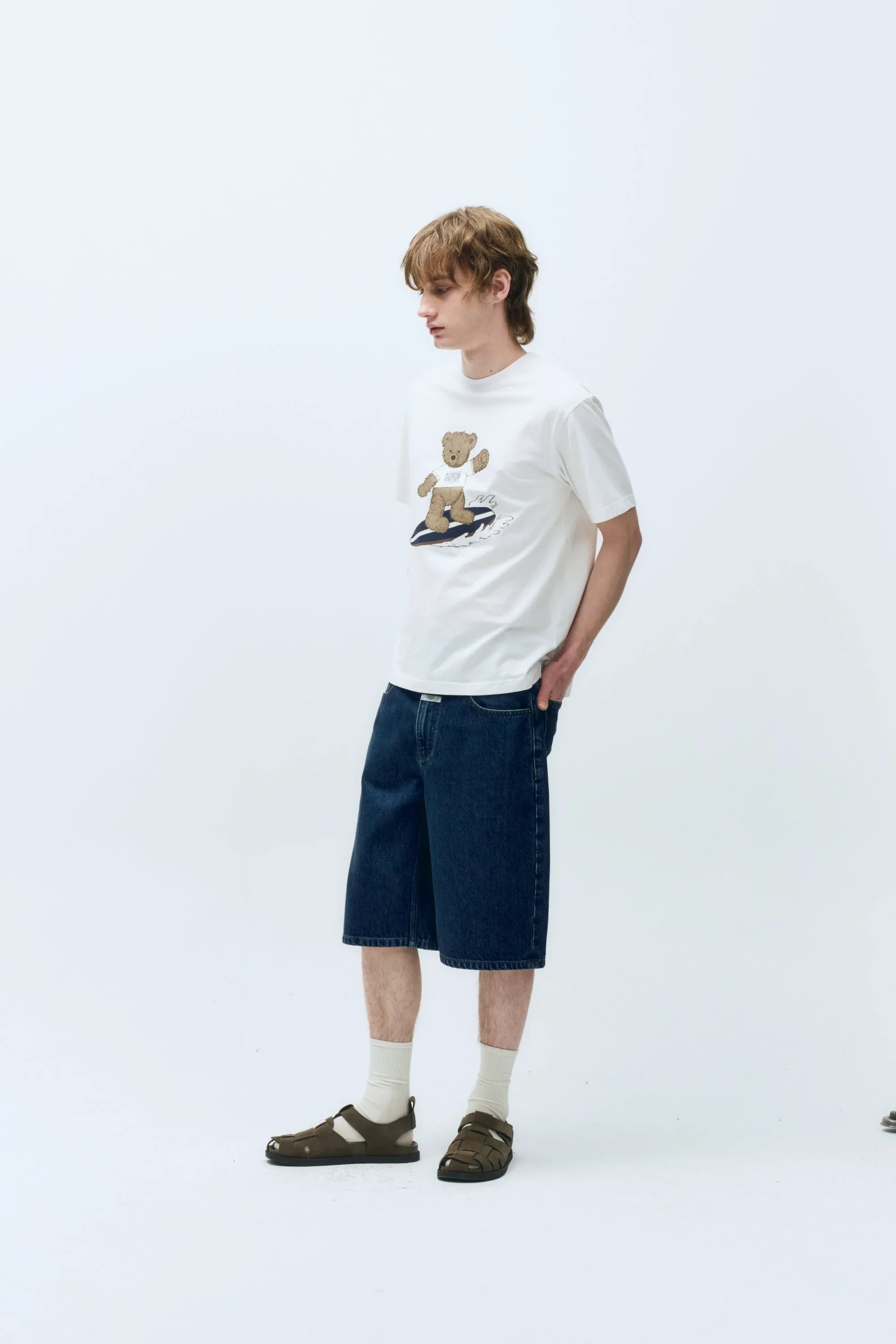 Doodle Bear Tee White