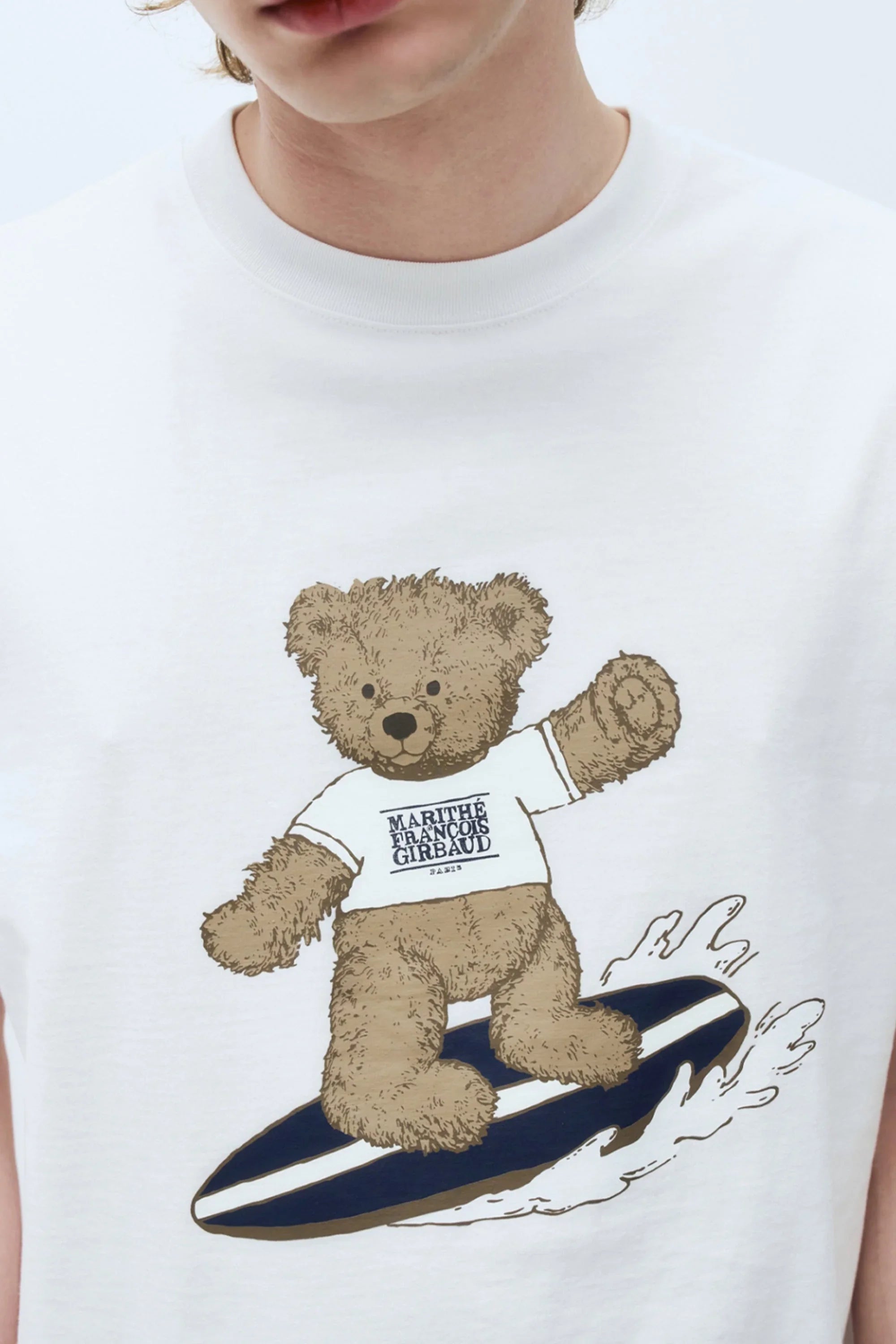 Doodle Bear Tee White
