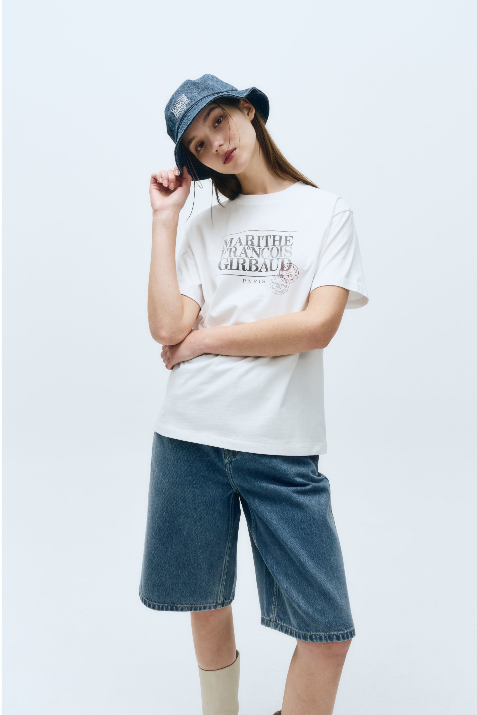 Classic Logo Stamp Tee White