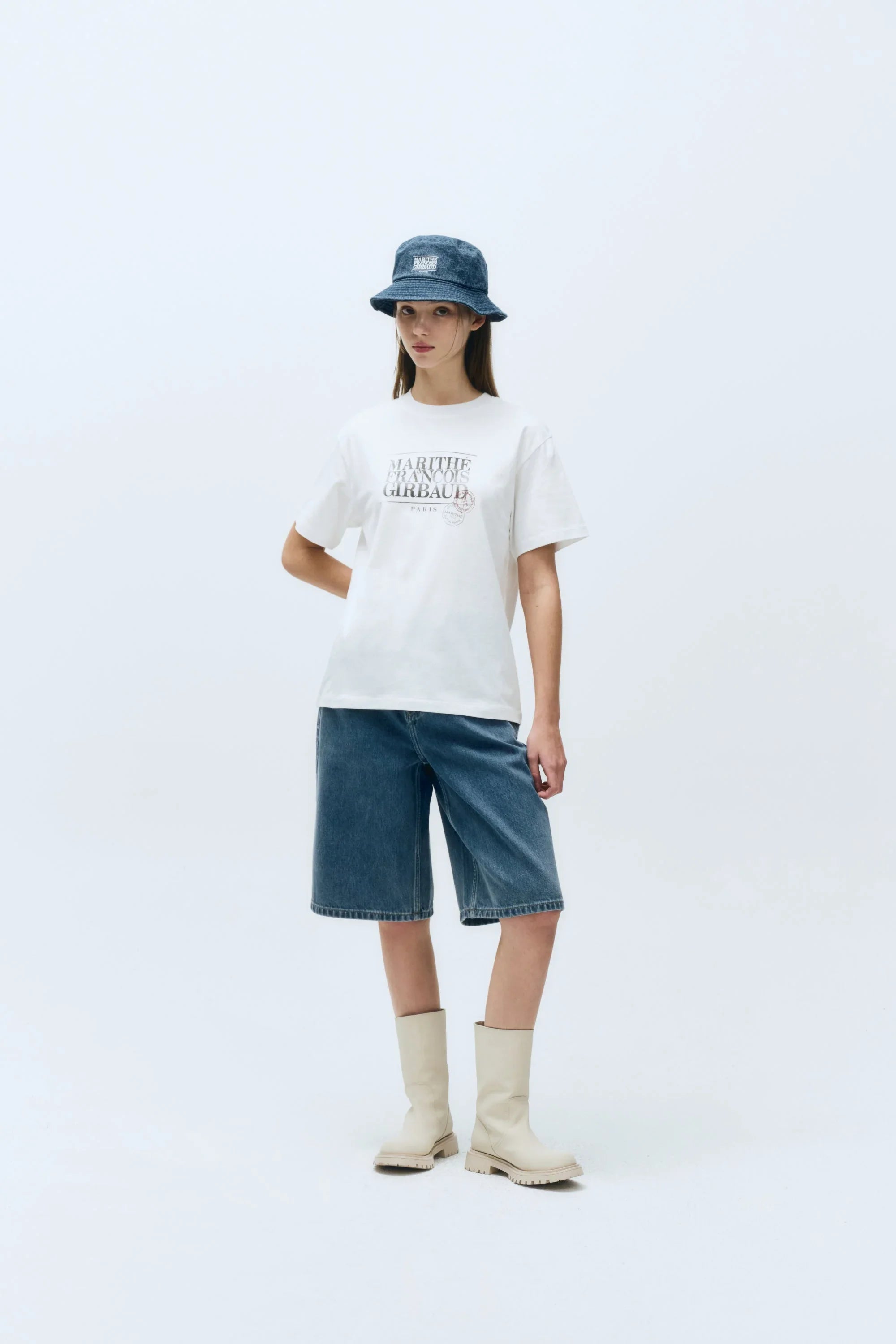 Classic Logo Stamp Tee White