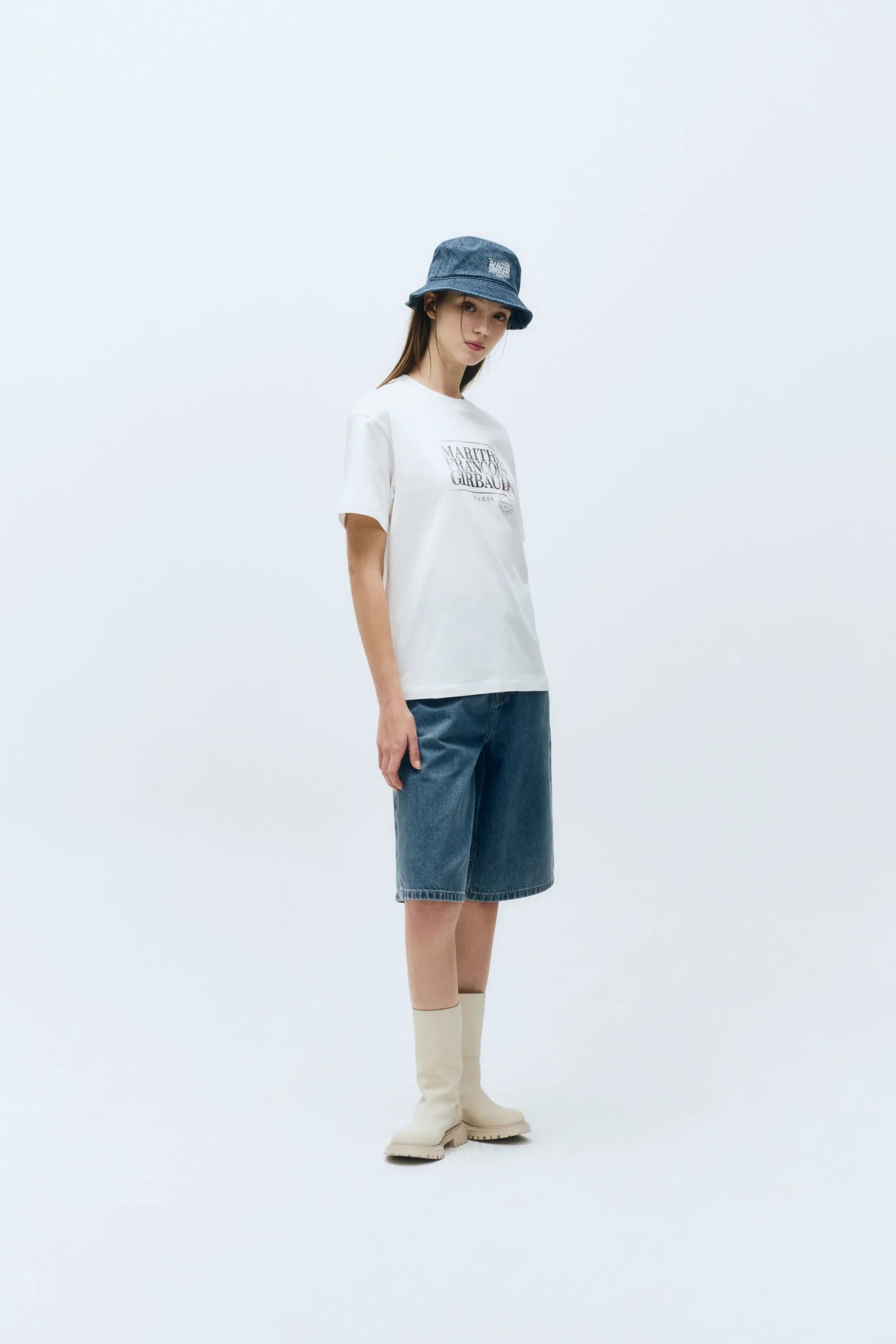 Classic Logo Stamp Tee White