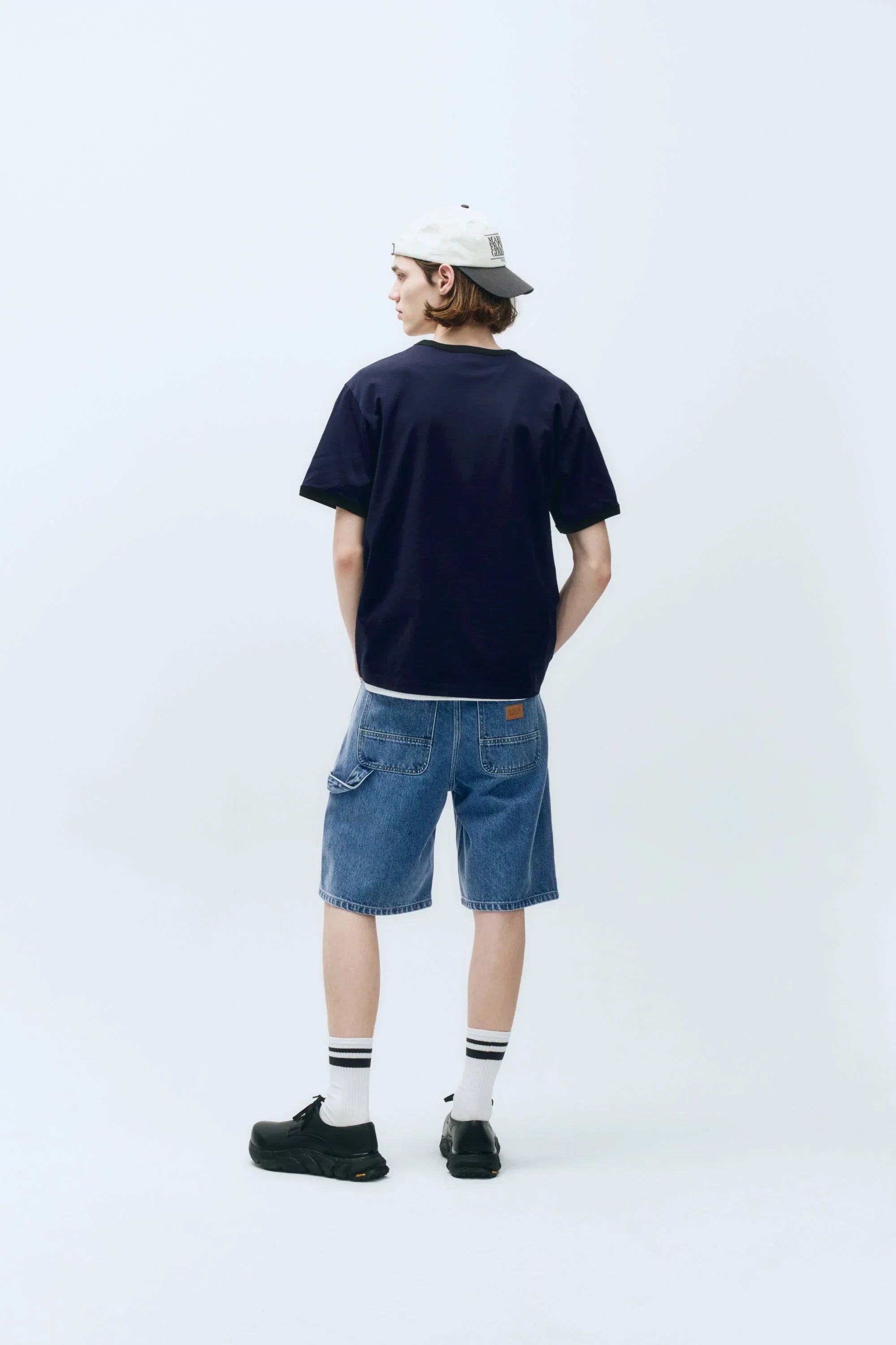 Classic Logo Color Point Tee Navy