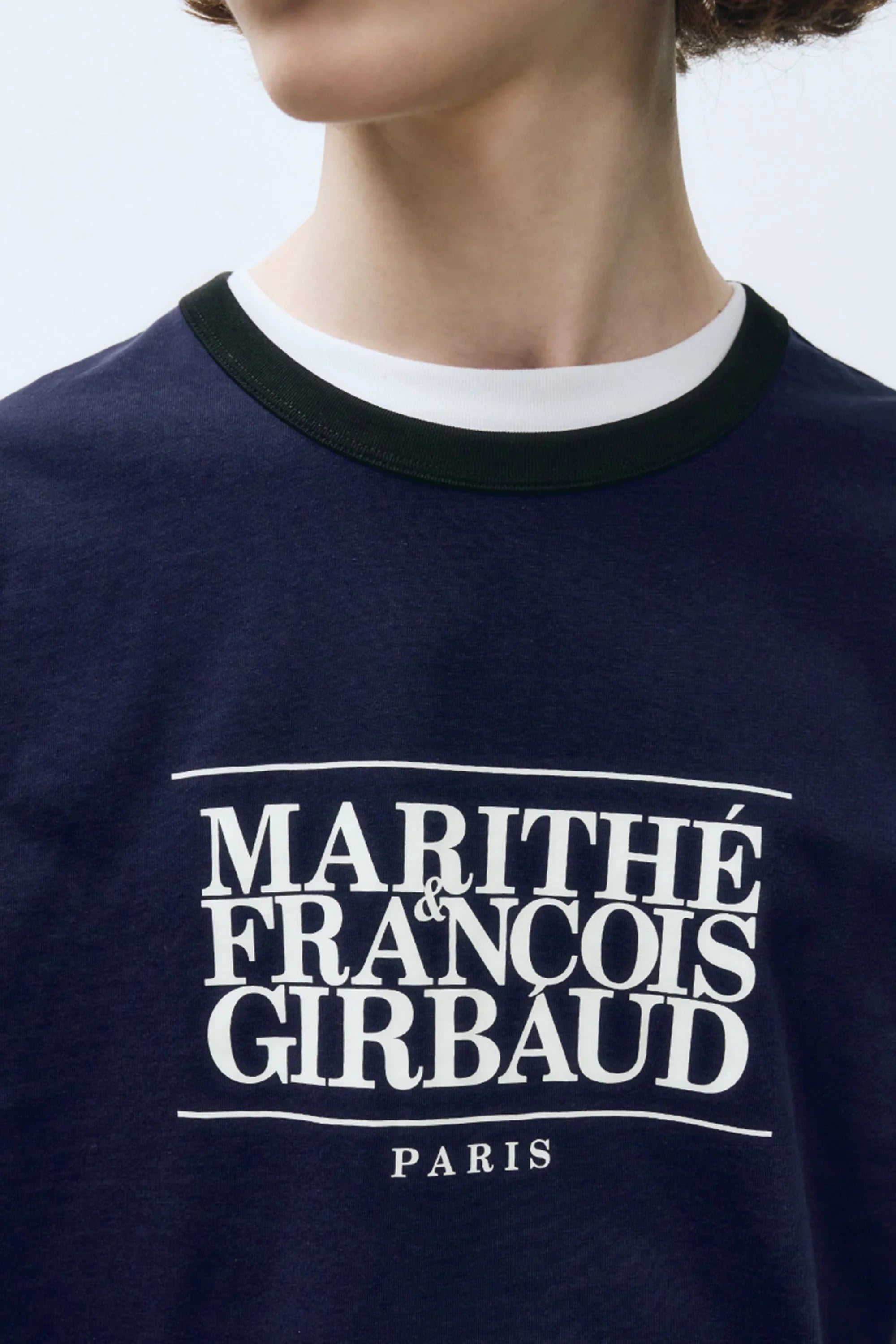 Classic Logo Color Point Tee Navy