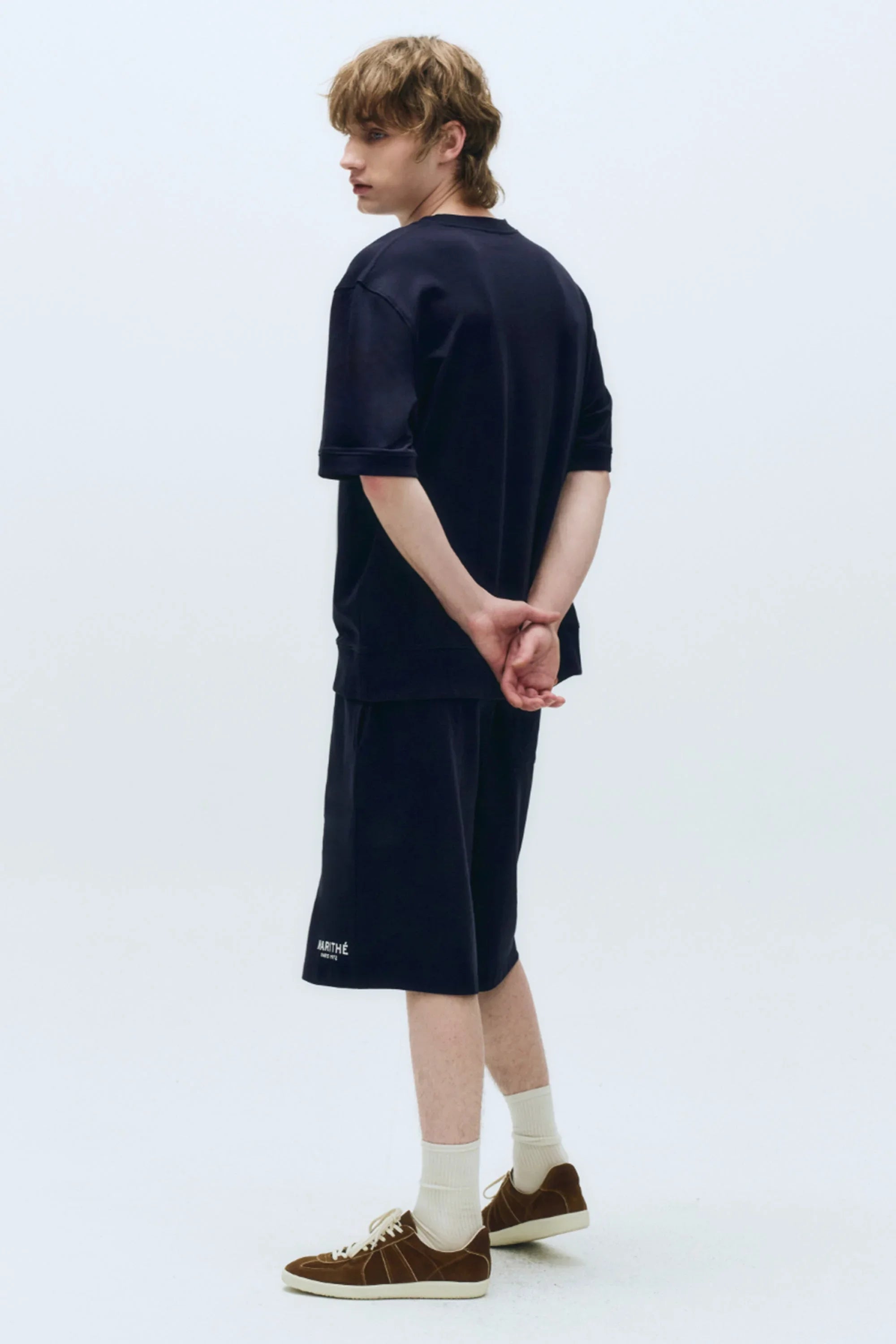 Regular Logo Terry Half Set-Up Navy