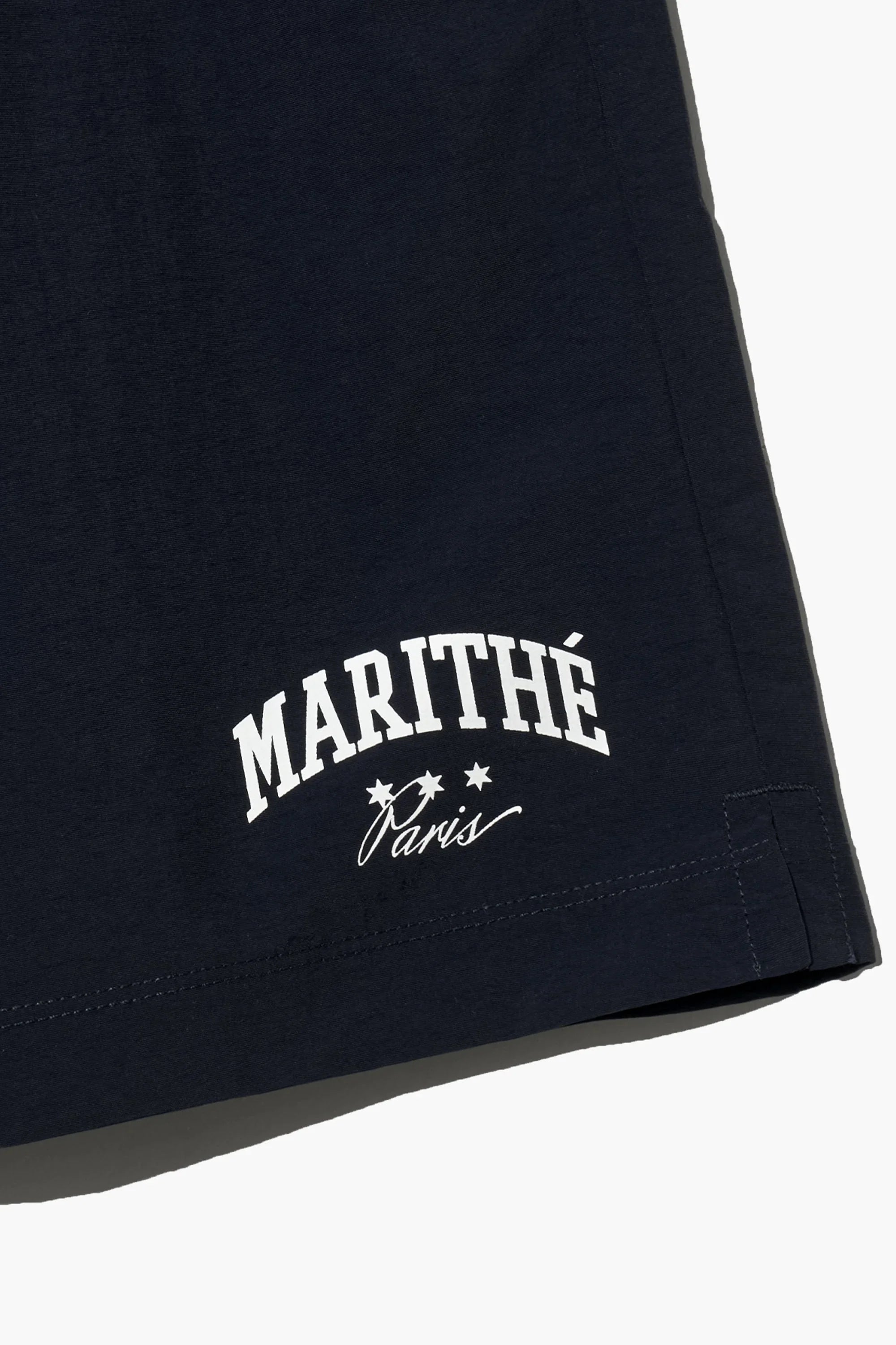 Varsity Tee Nylon Short Set-Up White
