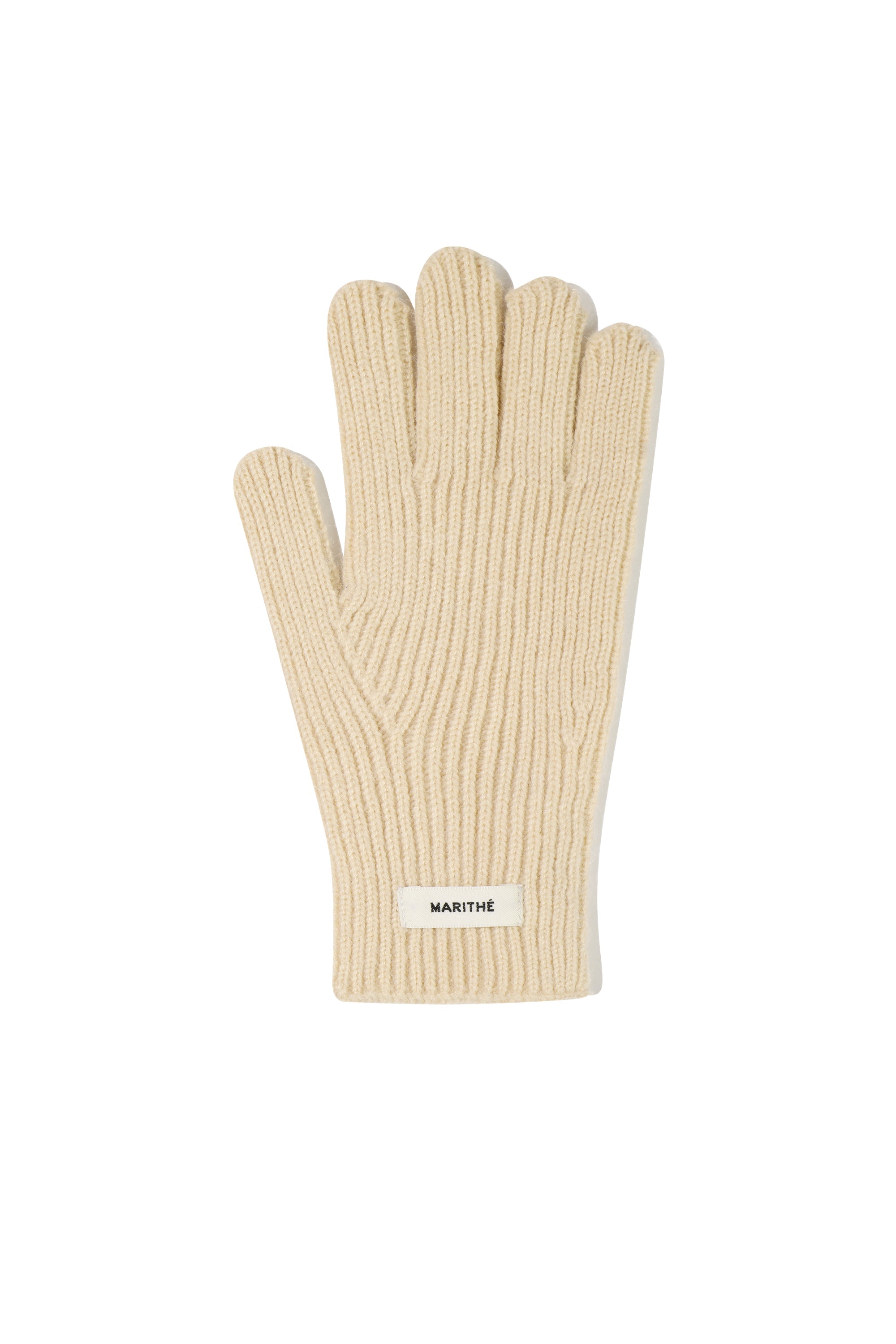 Regular Logo Muffler&Glove Beige