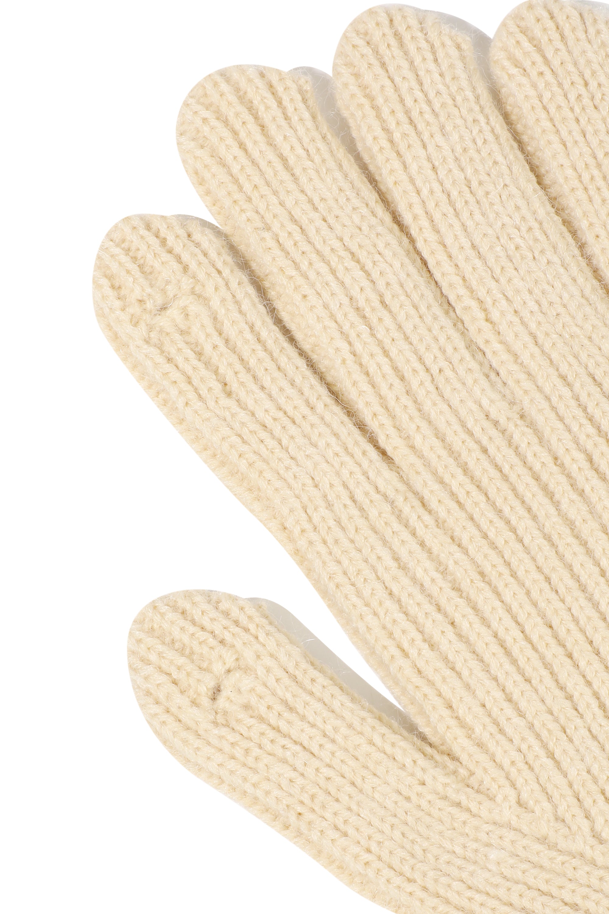 Regular Logo Muffler&Glove Beige