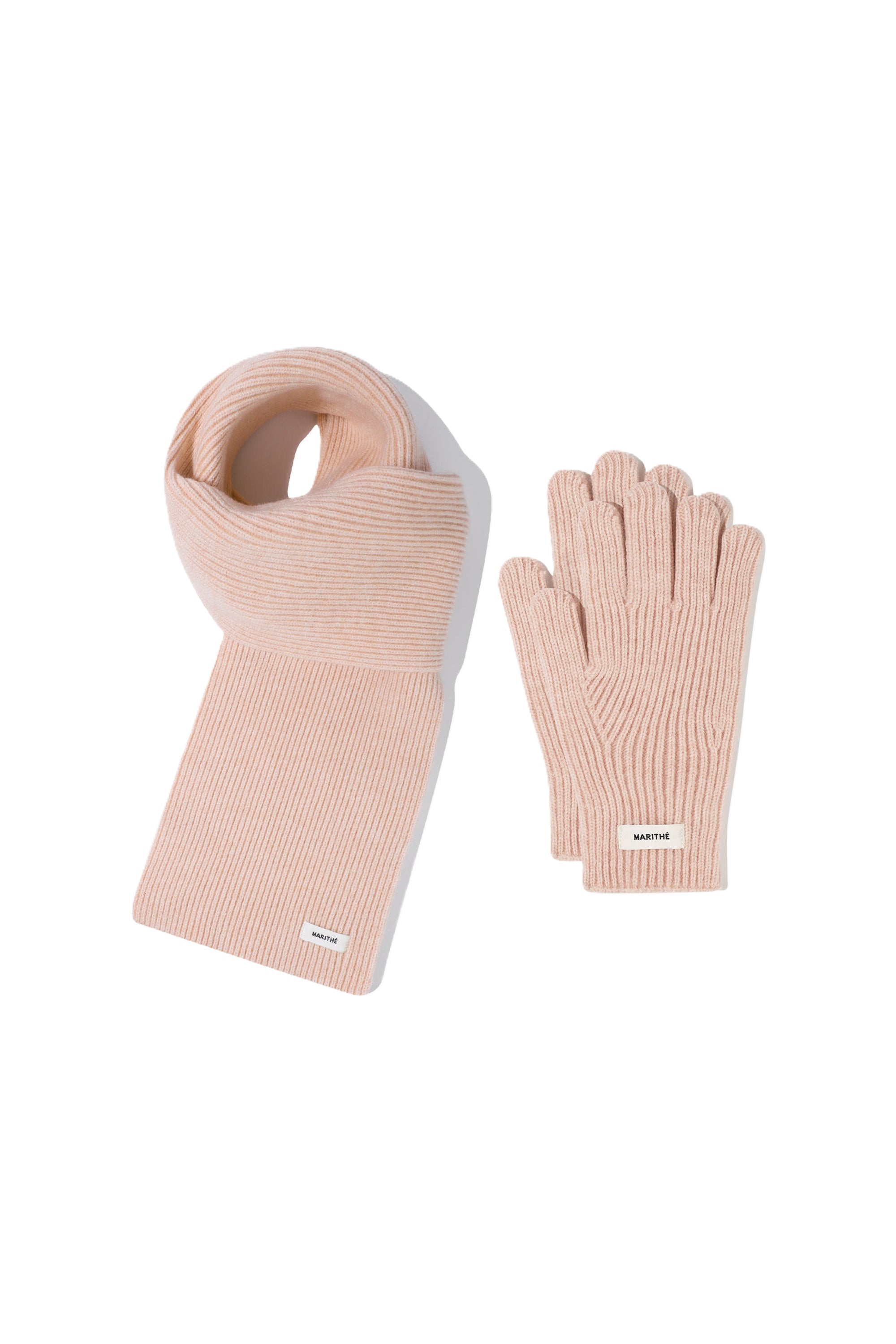 Regular Logo Muffler&Glove Pink
