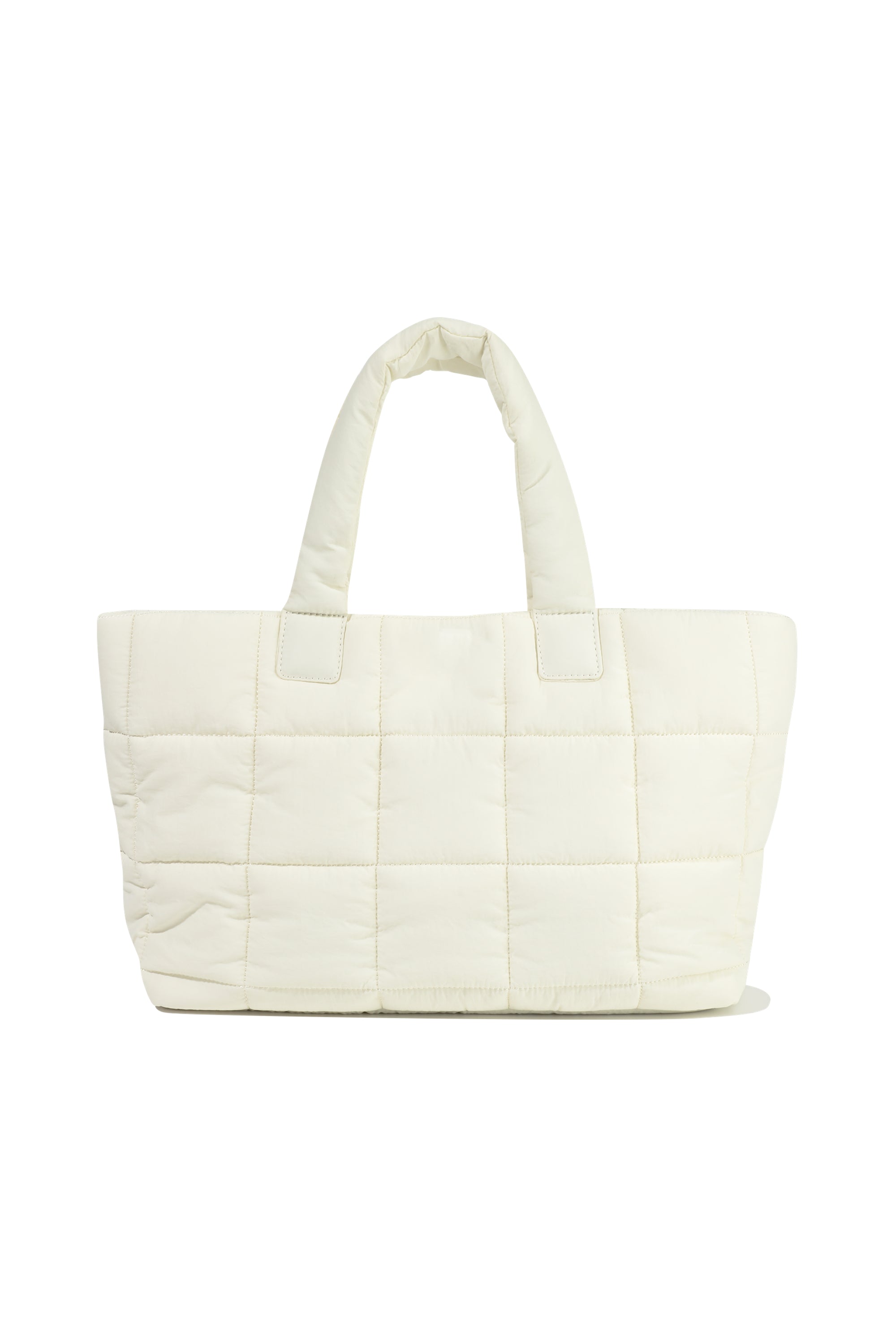 Classic Logo Padding Tote Bag Ivory