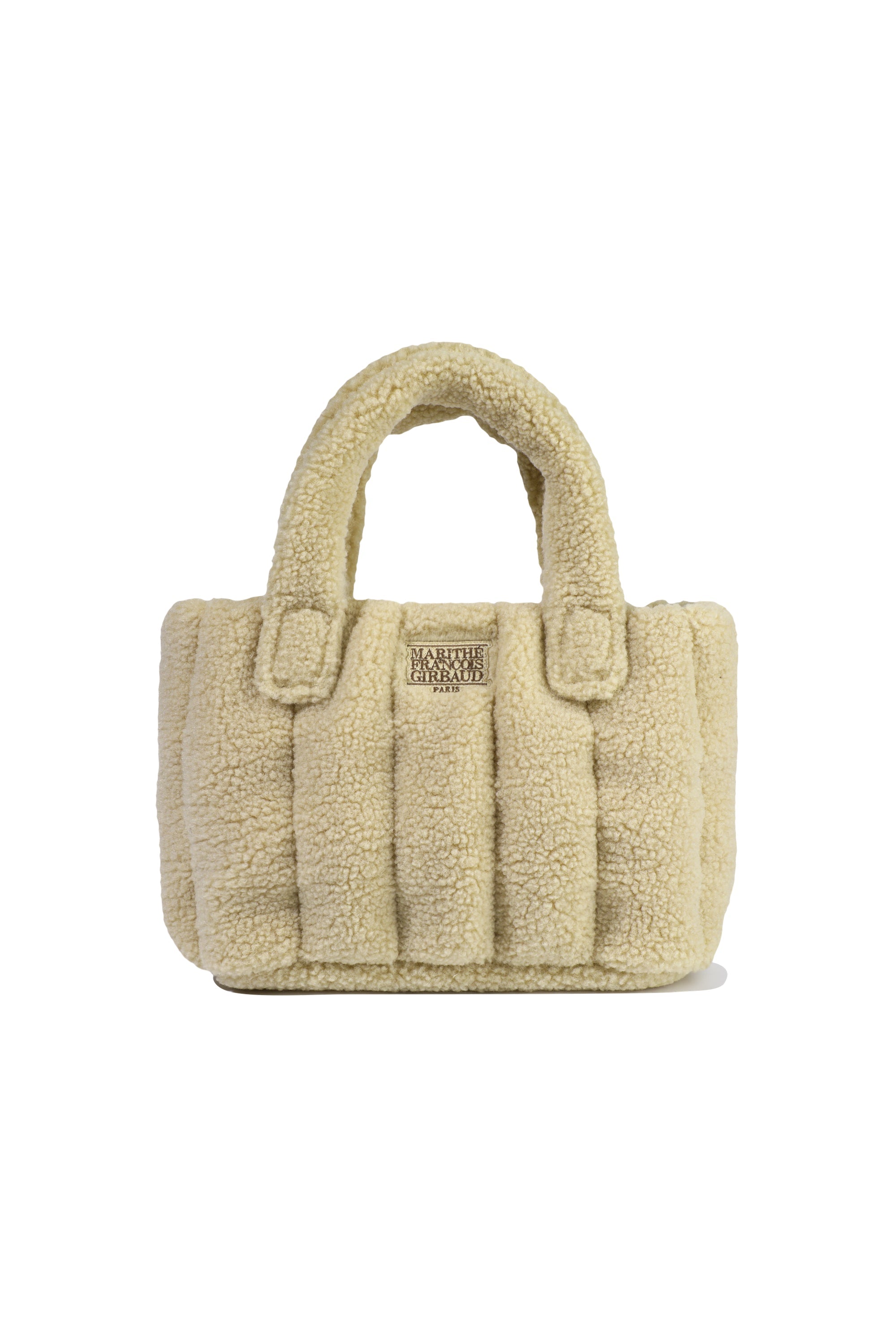 Classic Logo Boucle Padding Bag Beige